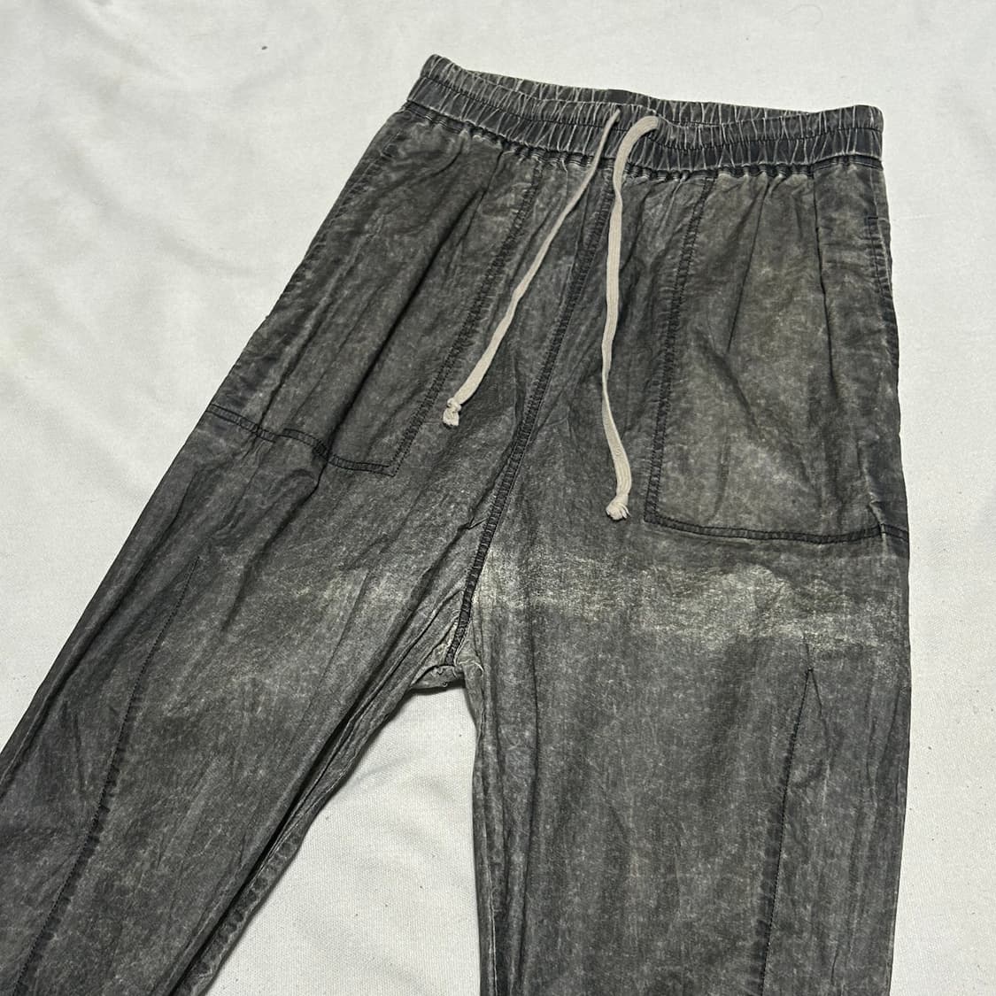 S 릭오웬스 다크쉐도우 17ss 로우 크로치 크롭 배기 팬츠 상품이미지1