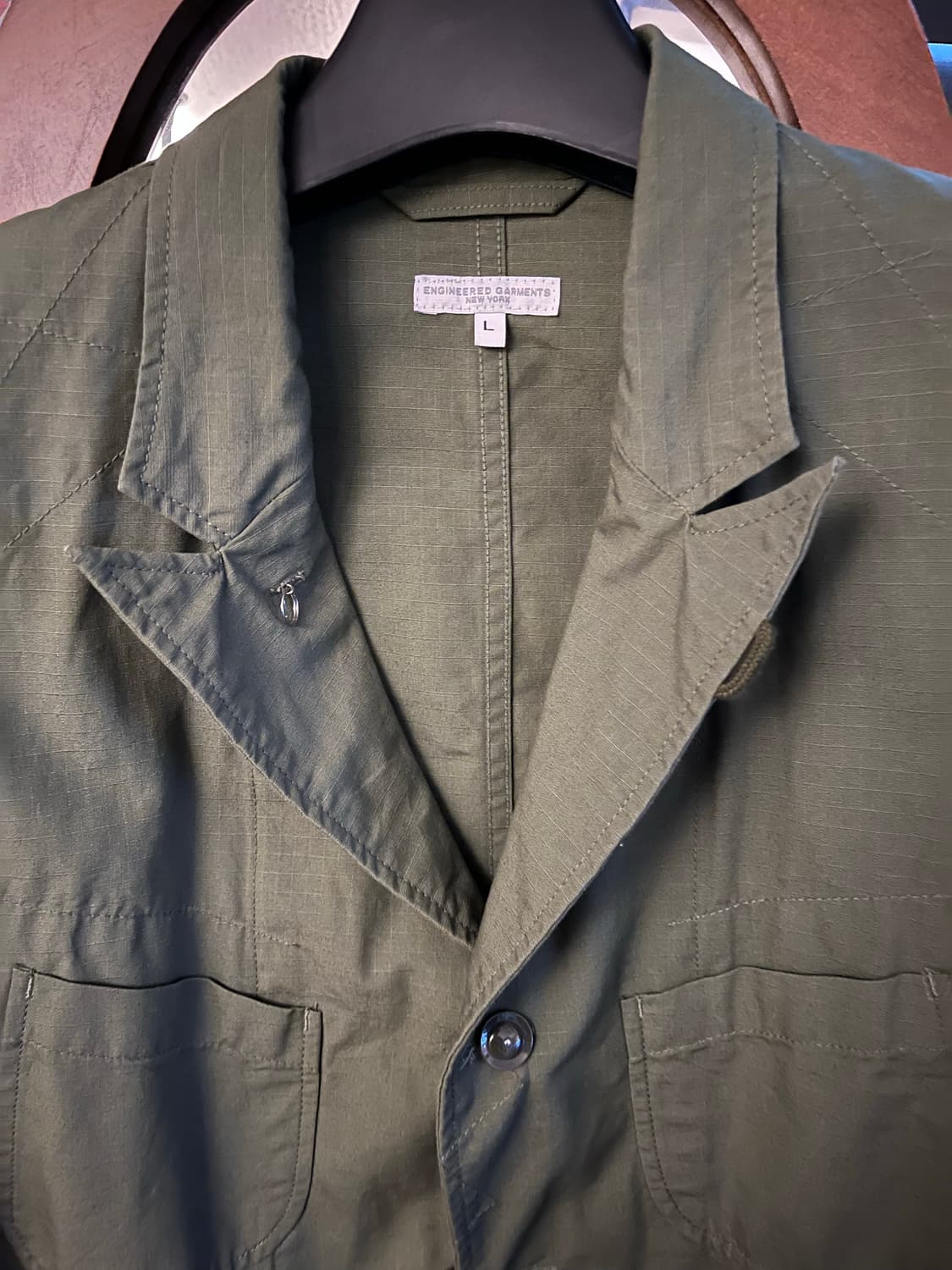 엔지니어드가먼츠 베드포드 올리브 코튼 립스탑  L(105) 상품이미지3