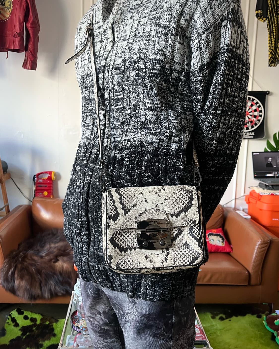 Abro Germany Leather Python Cross Bag 상품이미지2