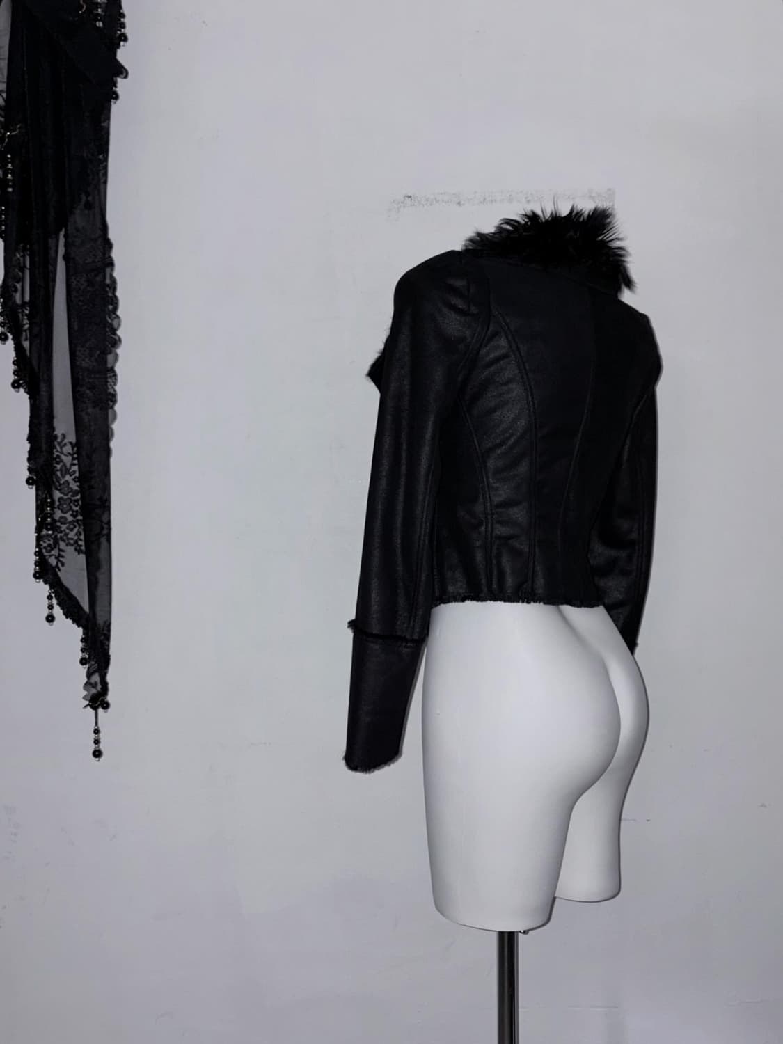 00s Dark archive item 양가죽 퍼 무스탕 패딩대용 상품이미지9