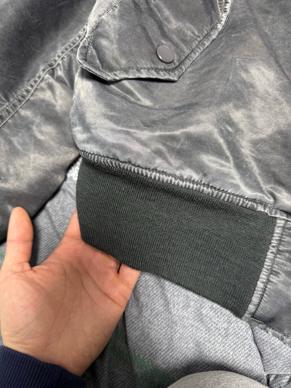 (M)00s MACHOPE MA-1 워시드 그레이 상품이미지6