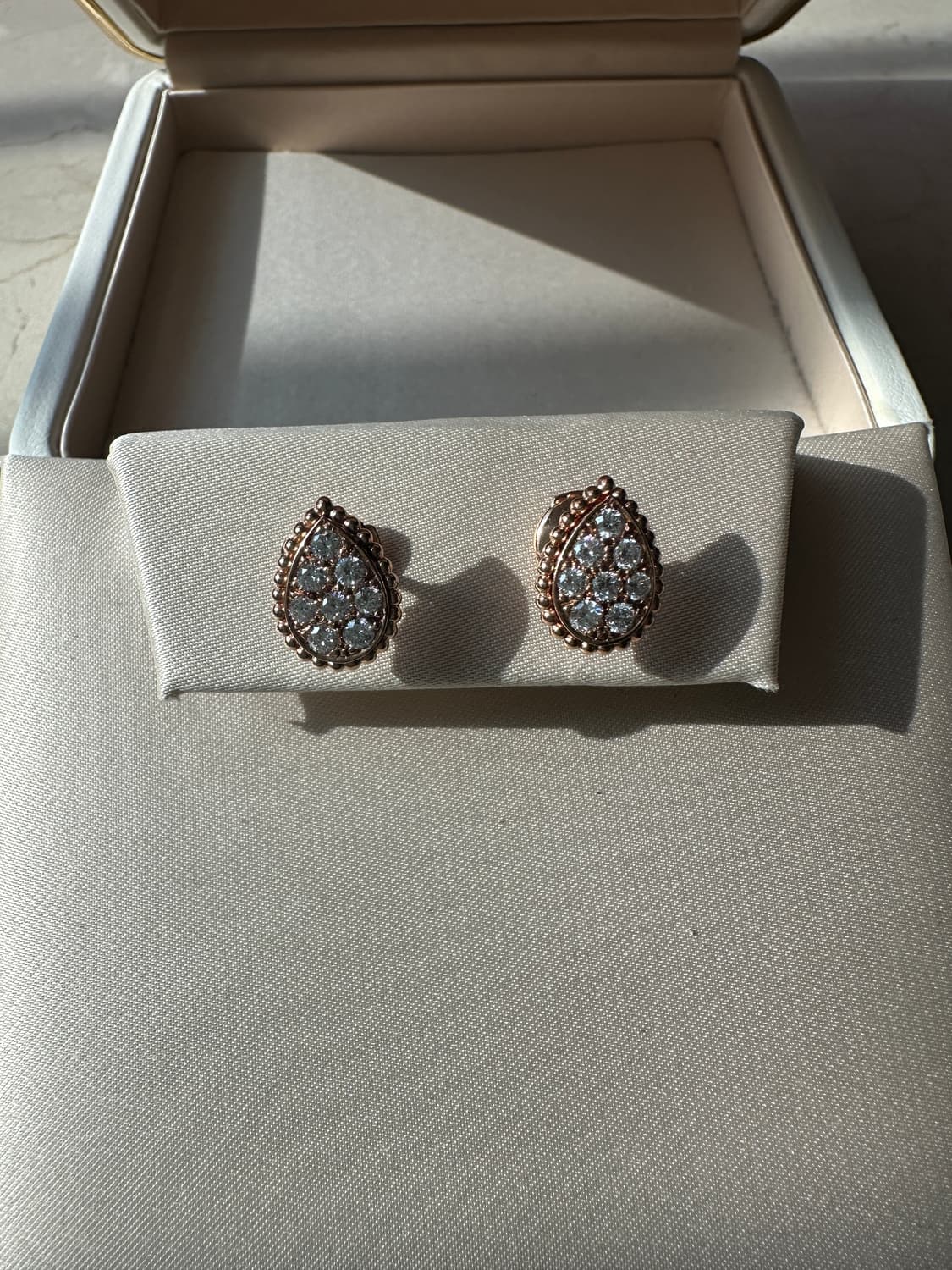 쎄뻥 스타일 랩다이아 귀걸이 18k 상품이미지1