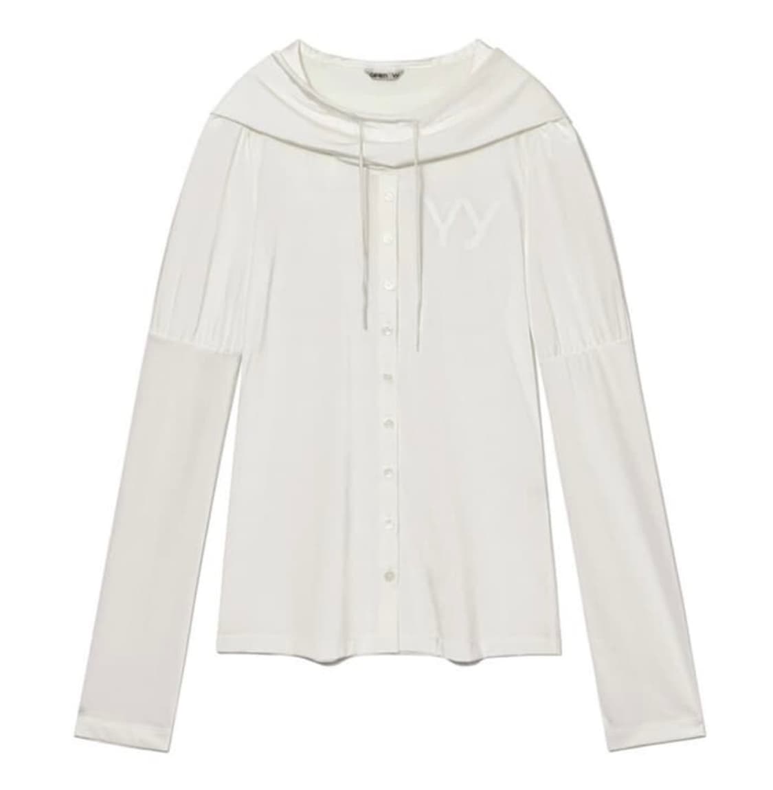 Open Yy 체인 후디드 블라우스 상품이미지1