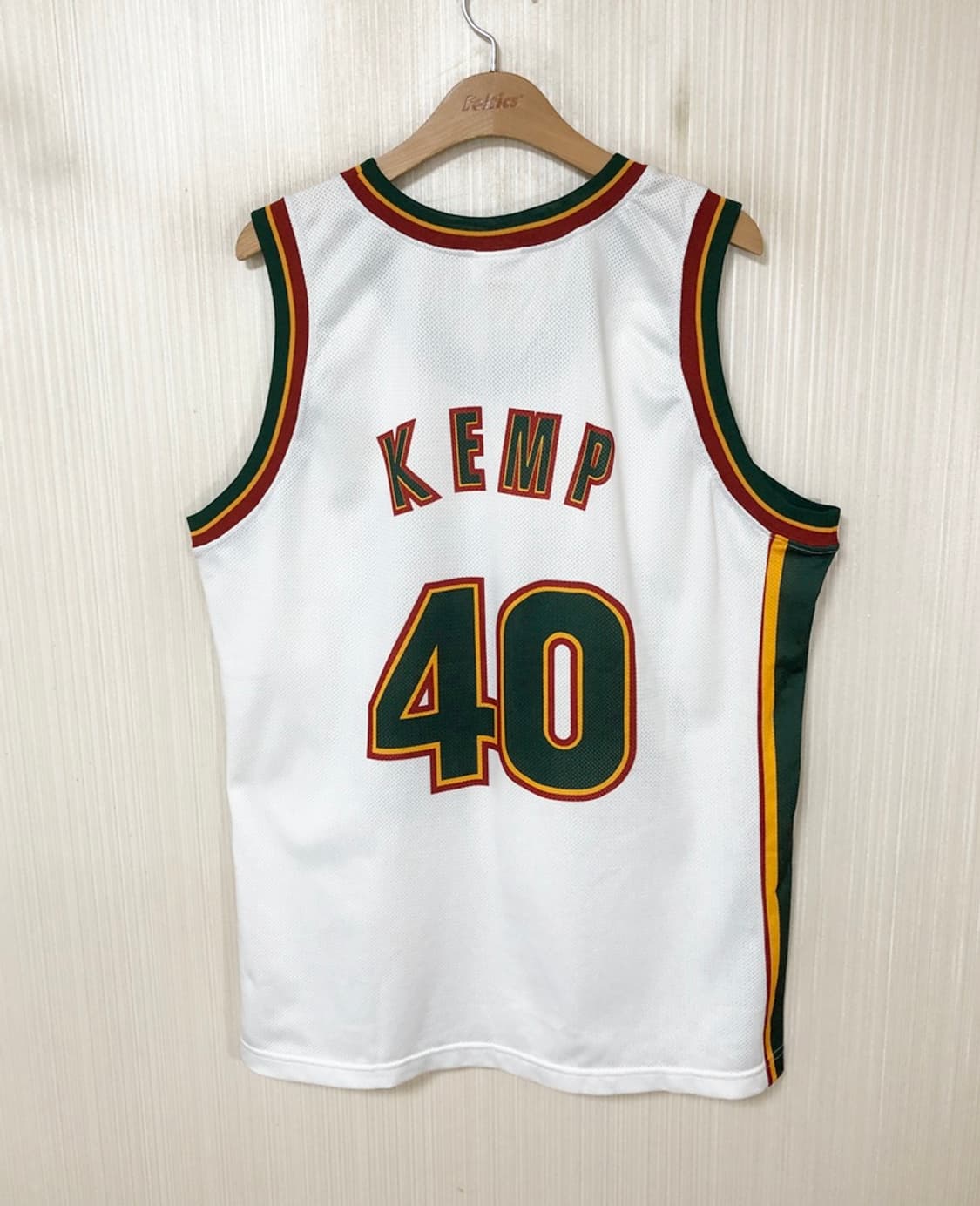 NBA 챔피온 시애틀 슈퍼소닉스 올드유니폼/져지 L #40 KEMP 상품이미지8