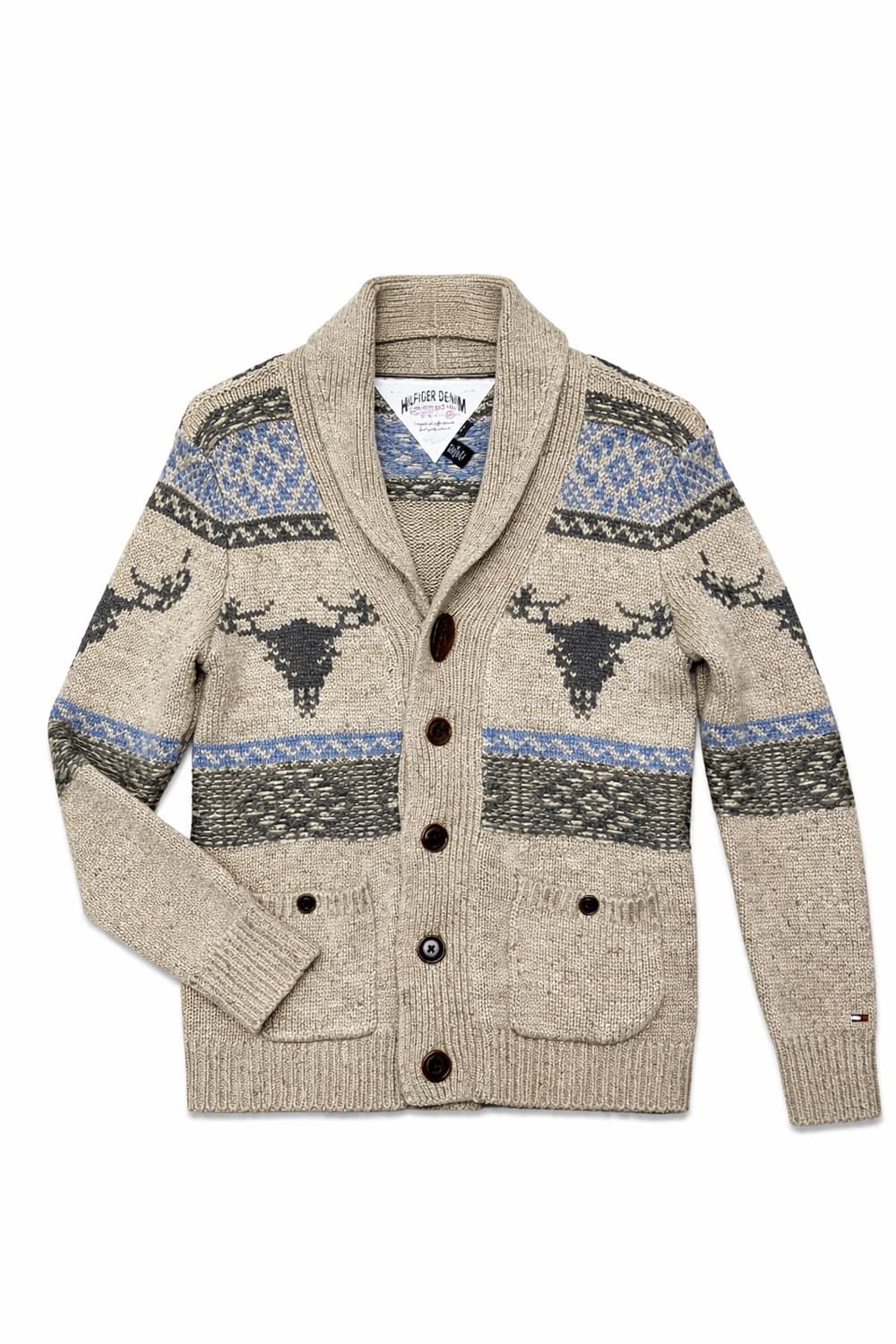 타미힐피거 숄카라 노르딕 가디건 상품이미지1
