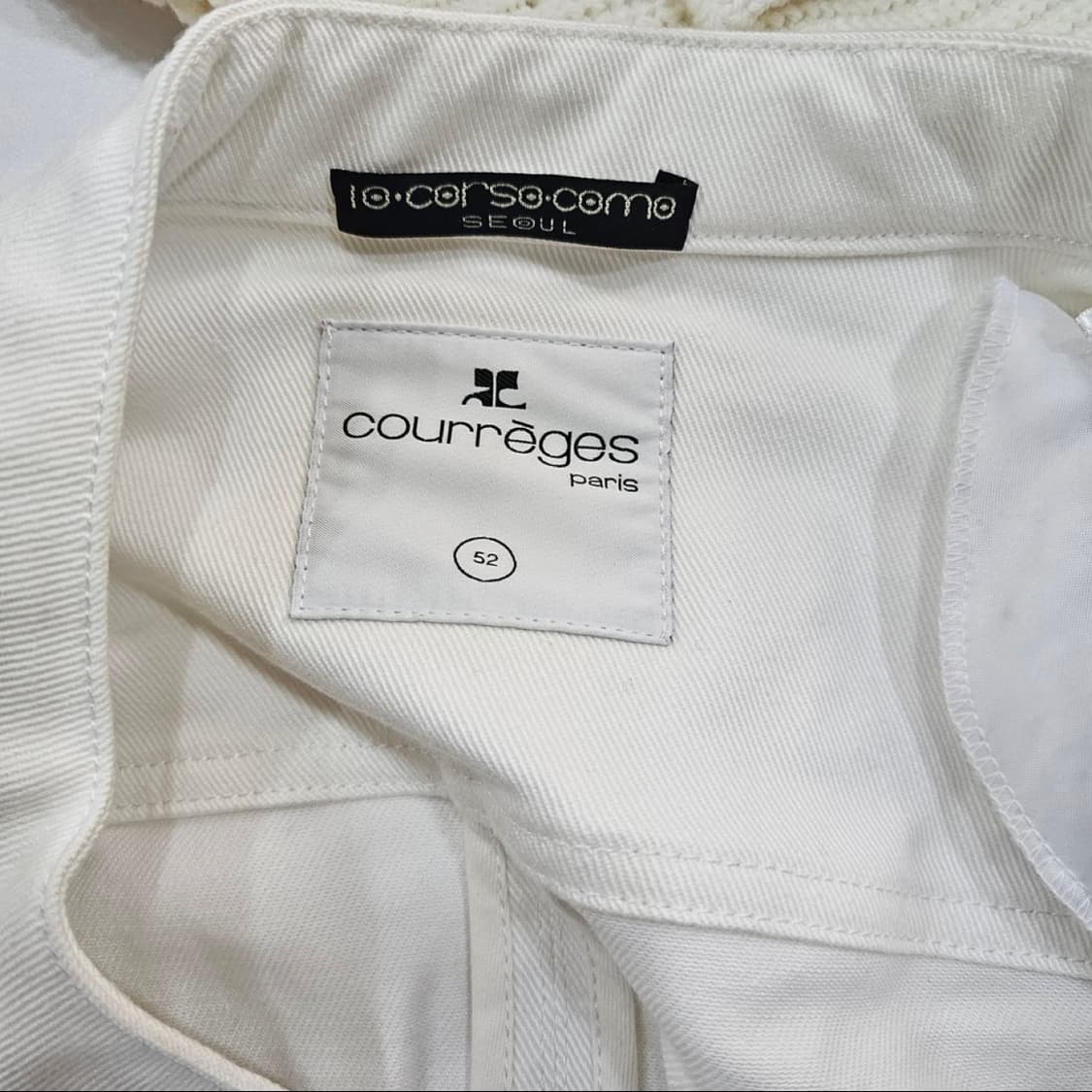 1회착 꾸레쥬 코튼 바이커 자켓 상품이미지4