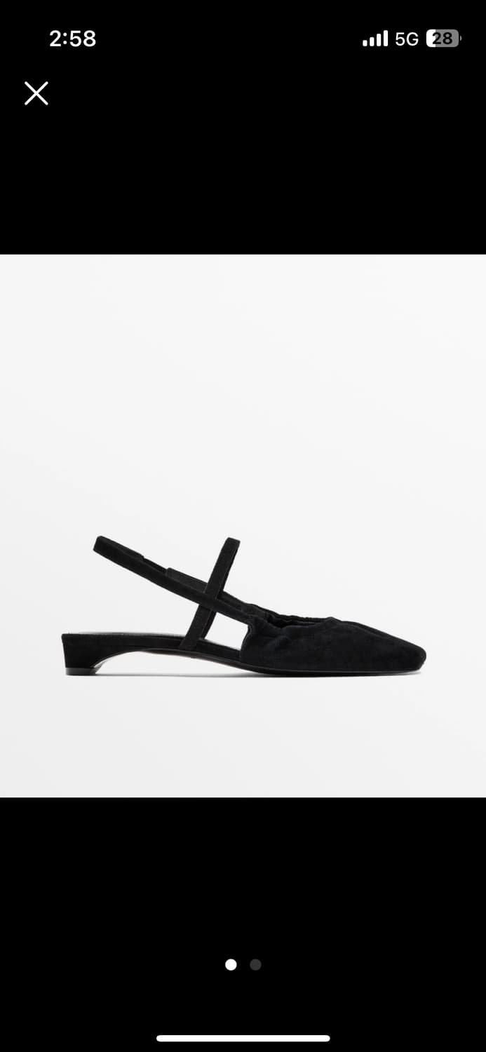 마시모두띠 슬링백 플랫슈즈 38사이즈 상품이미지1