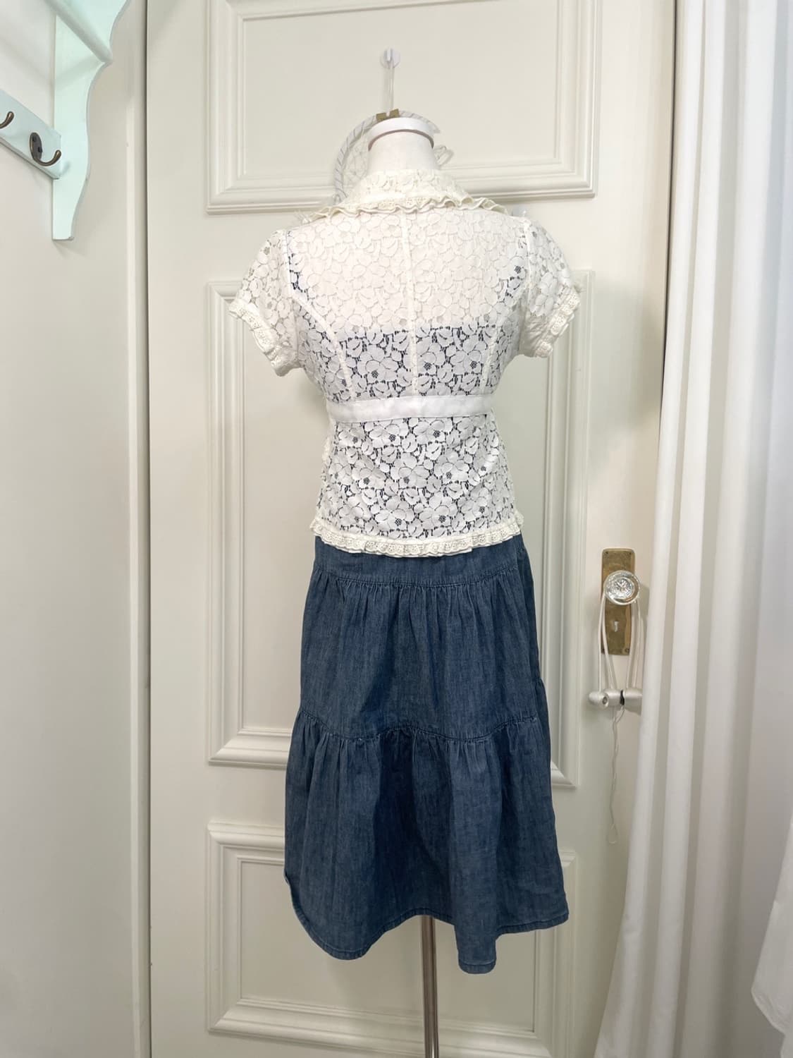denim lovely cute midi opc 상품이미지9