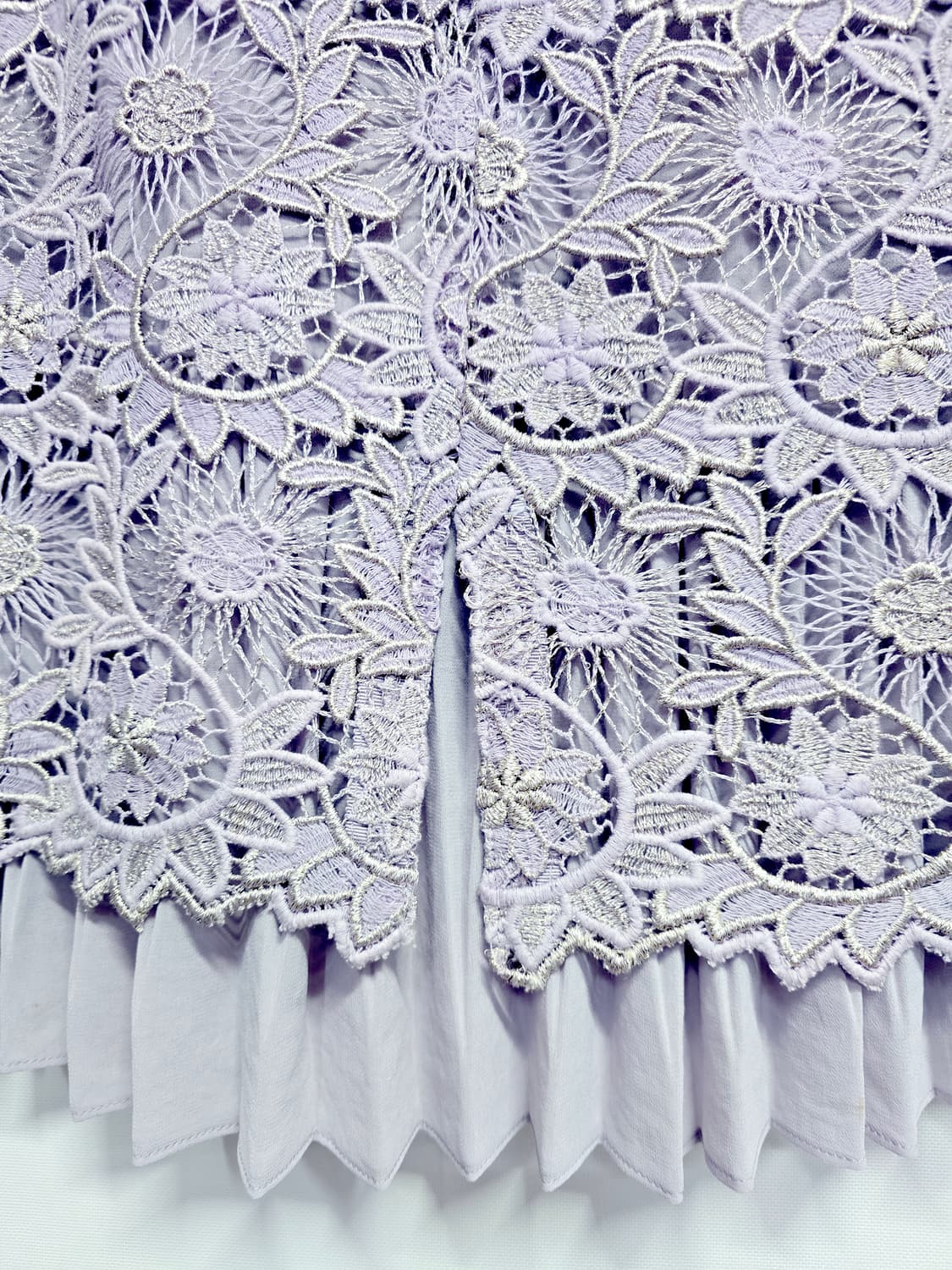 오즈세컨 레이스 스커트 퍼플 프릴 장식 상품이미지5