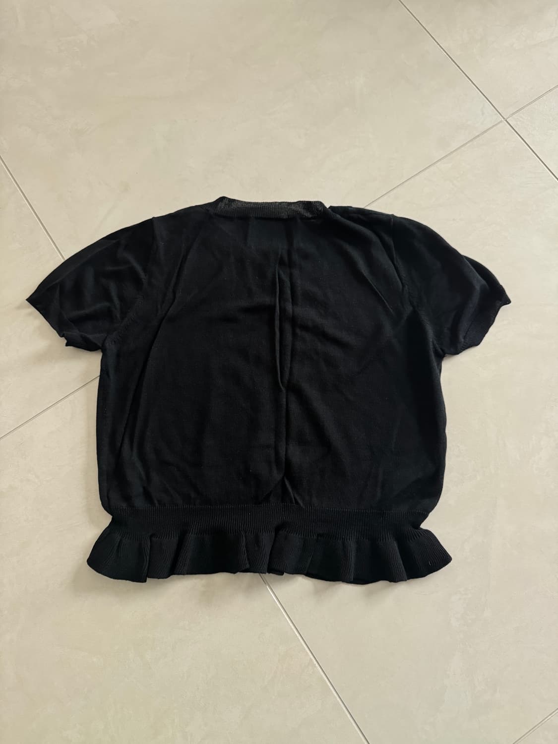 Daydream Nation 밑단프릴 크롭니트 상품이미지4