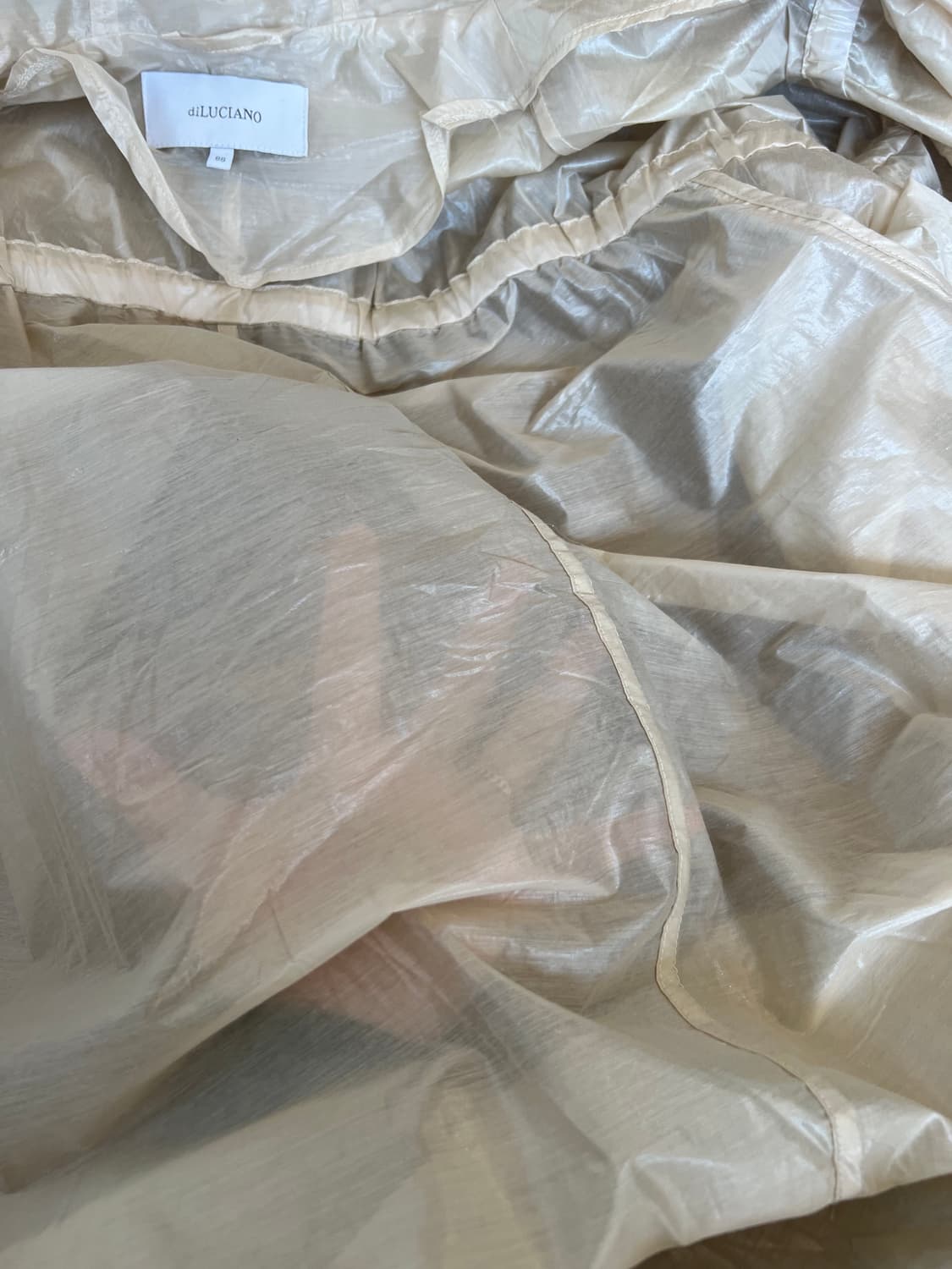 디루치아노 diLUCIANO 여성 골드베이지 바람막이코트 후드집업점퍼 상품이미지6