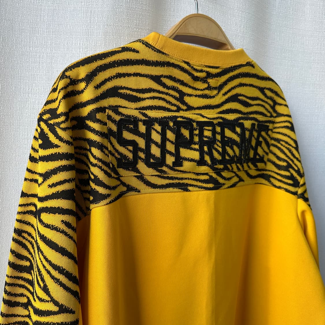 슈프림 19FW 지브라 롱슬리브 탑 옐로우 L 상품이미지9