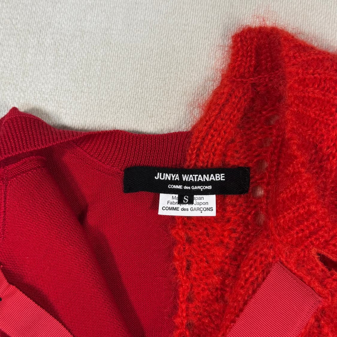 Asymmetrical Red Cardigan 상품이미지6