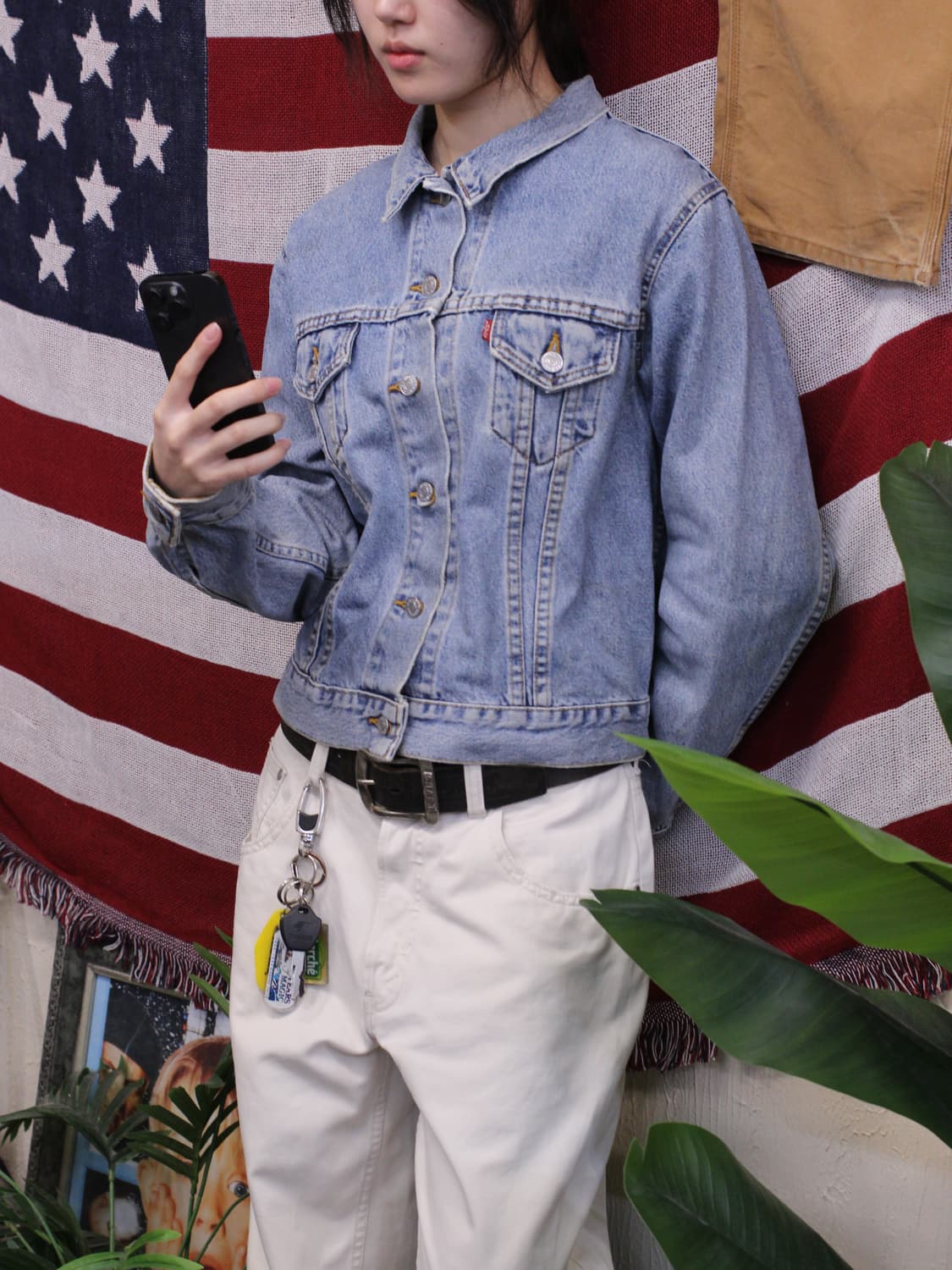 90s USA 리바이스 77597 트러커 자켓 상품이미지2