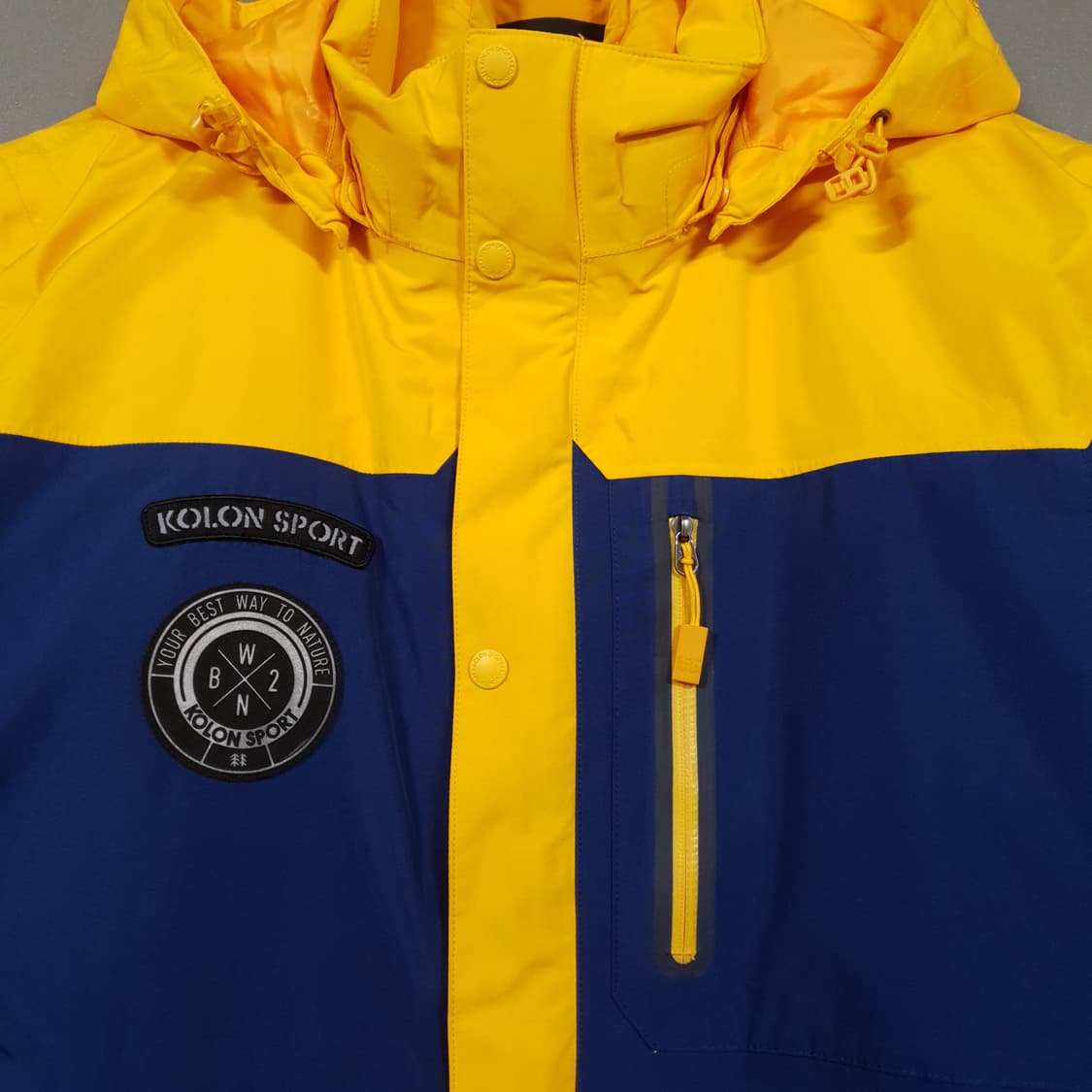 XL) 코오롱스포츠 2L PER 다운 고어텍스 바람막이 자켓 내피 패딩 상품이미지2