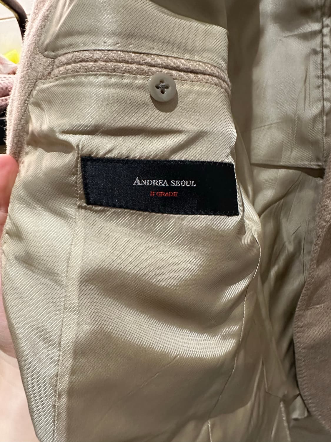 안드레아 서울 링자켓 링마에44 카멜 트위드 상품이미지5