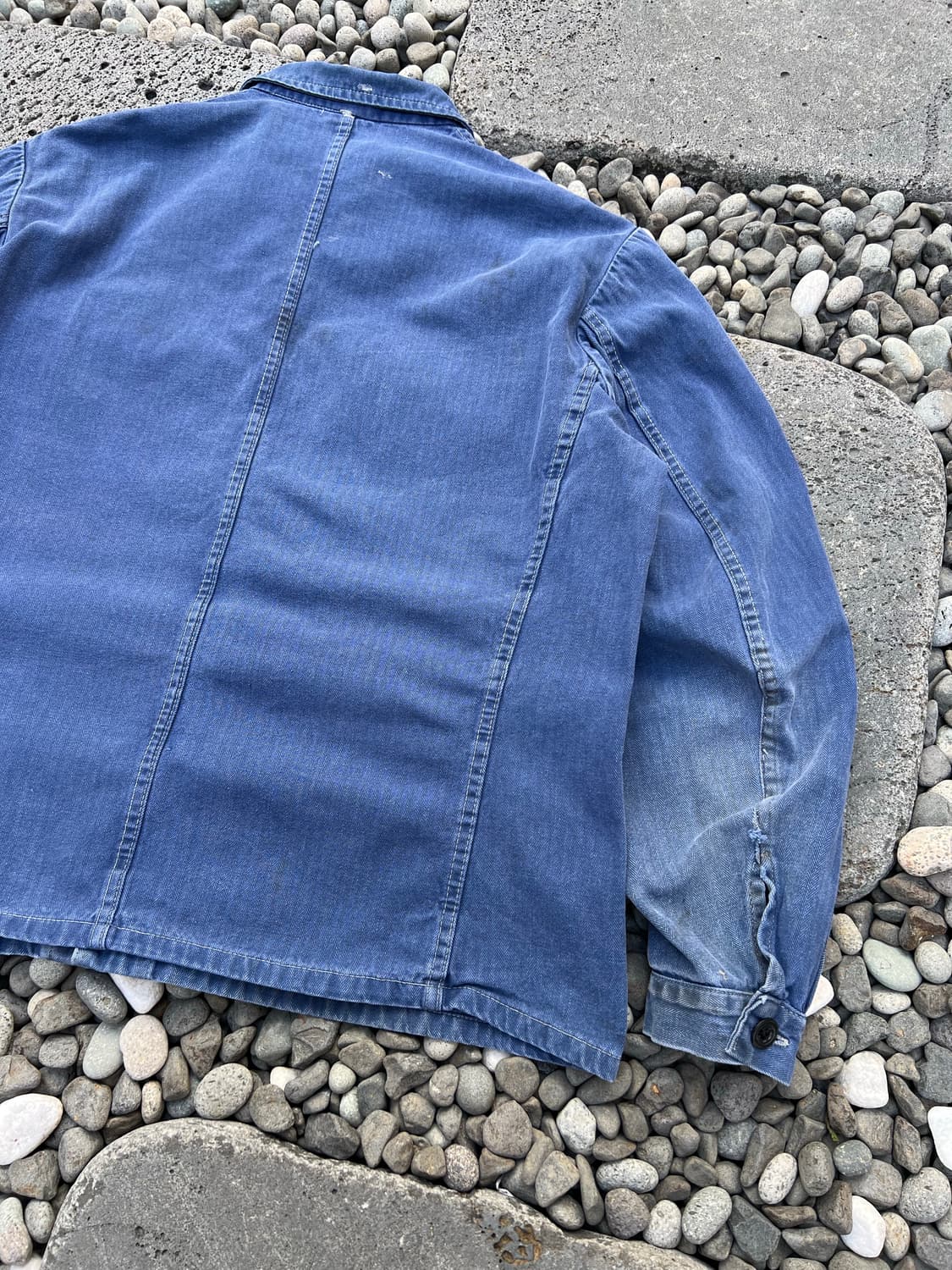 FADED VINTAGE WASHING HBT 헤링본 프렌치워크자켓 상품이미지9