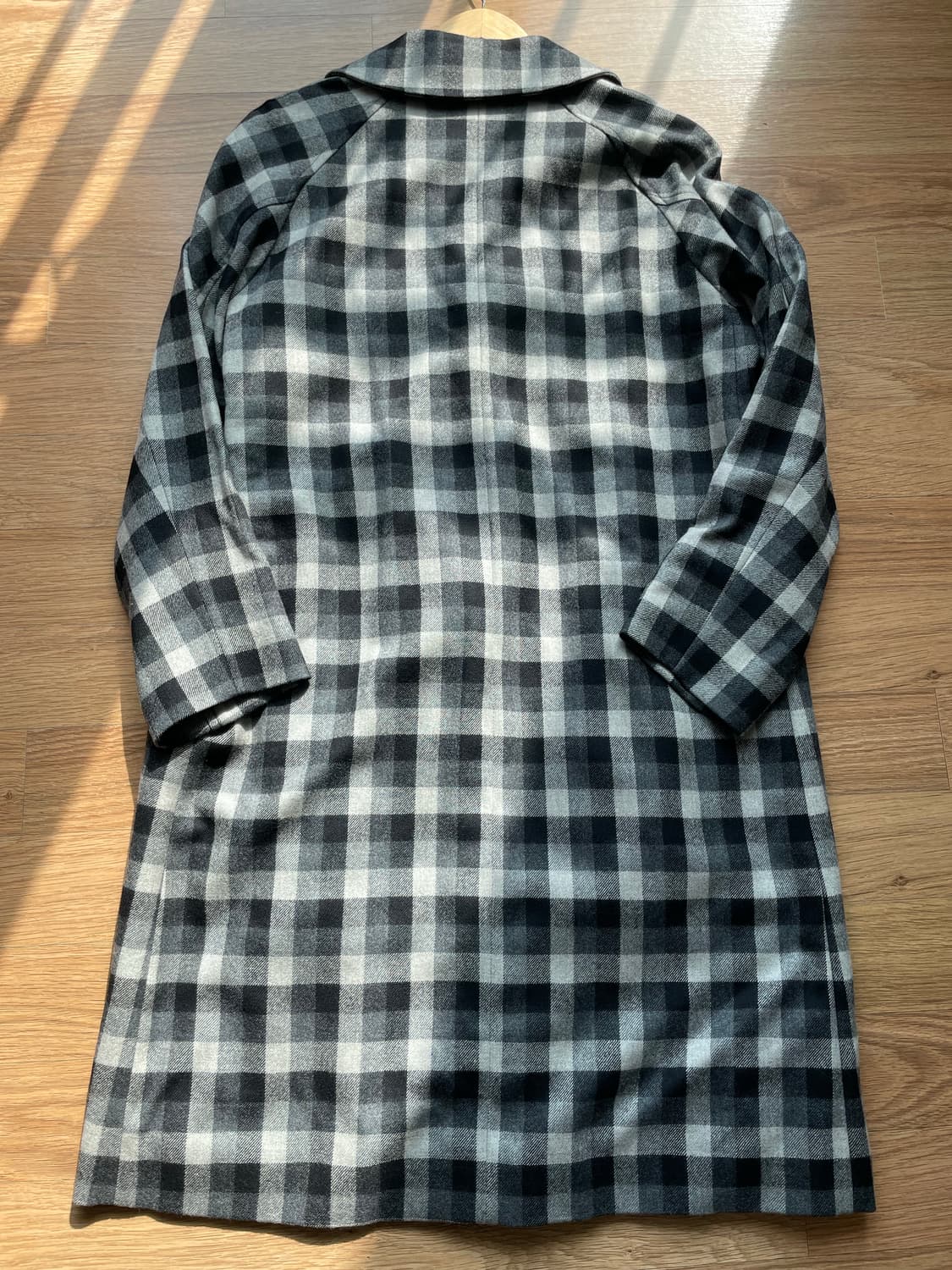 MACKINTOSH 매킨토시 체크 코트 블랙 그레이 차콜 폴로 버버리 상품이미지5