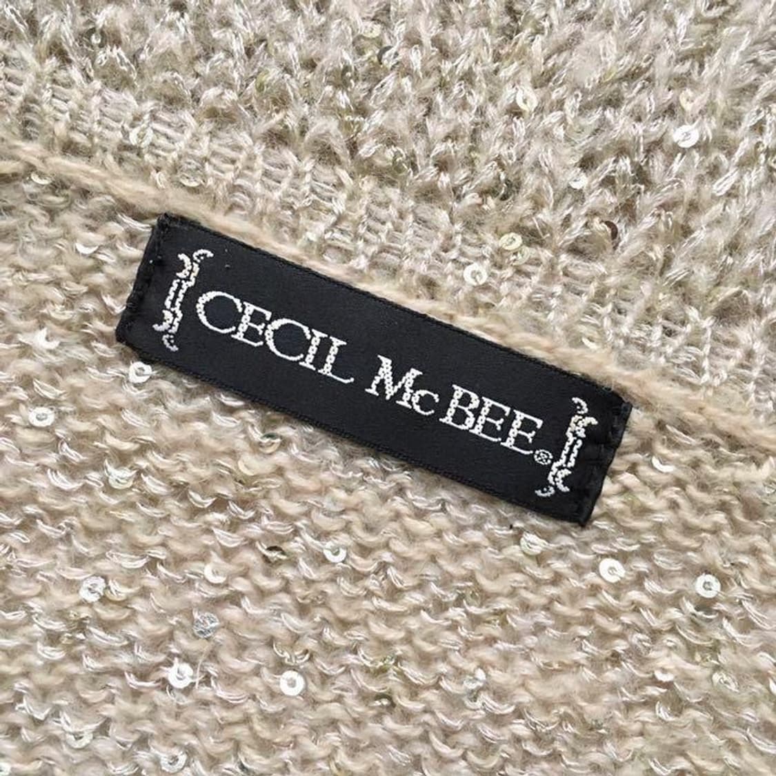 세실맥비 글리터 스팽글 프릴 러플 니트 가디건 갸루 y2k 상품이미지4