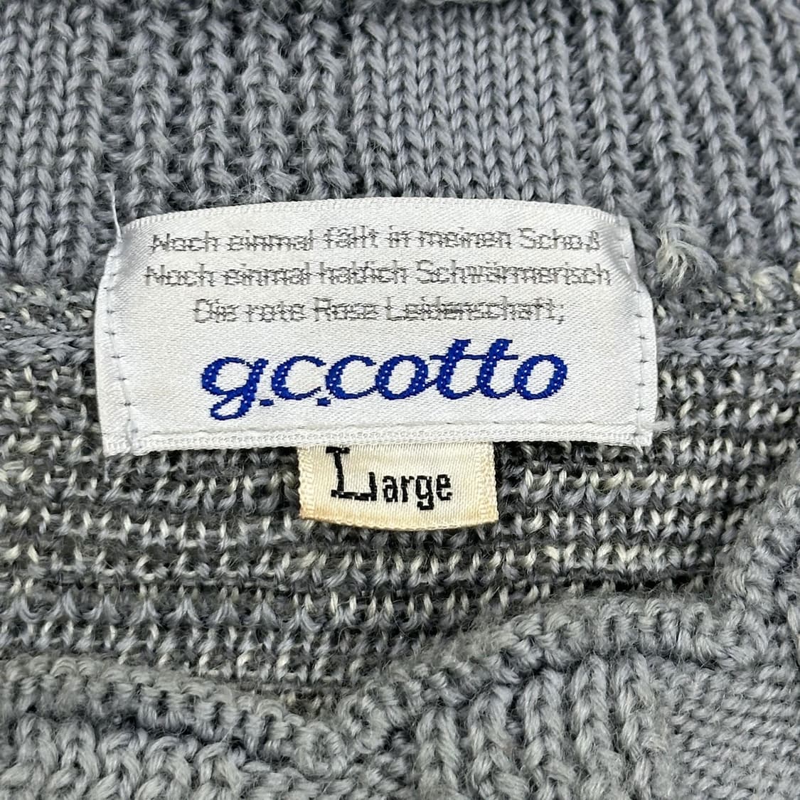 VTG 빈티지 재팬 노르딕 케이블 니트 (L) 상품이미지4