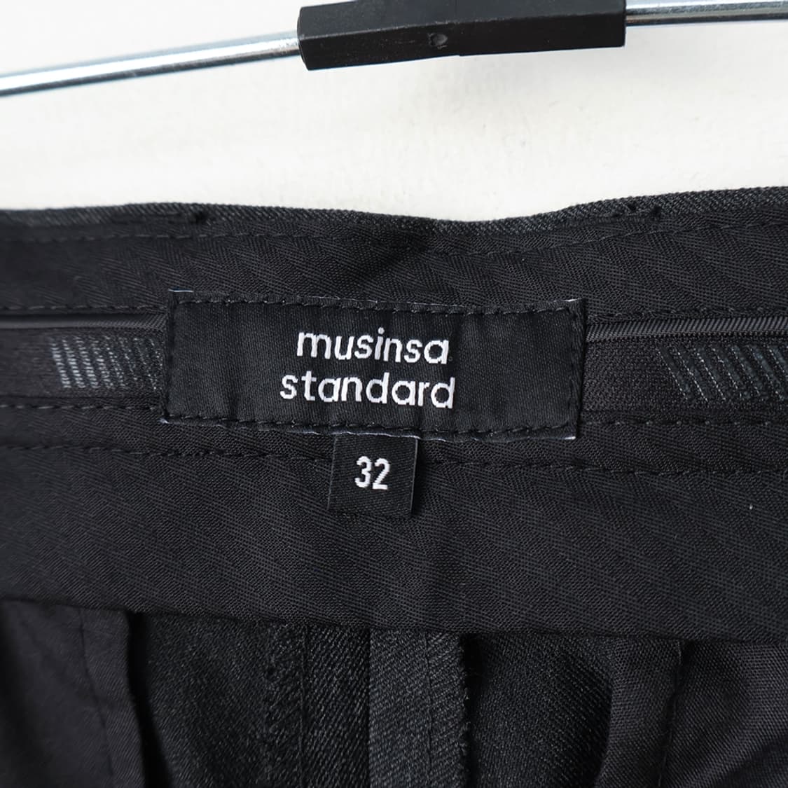 32/새상품 무신사 테이퍼드 턴업 히든 밴딩 크롭 슬랙스 상품이미지7