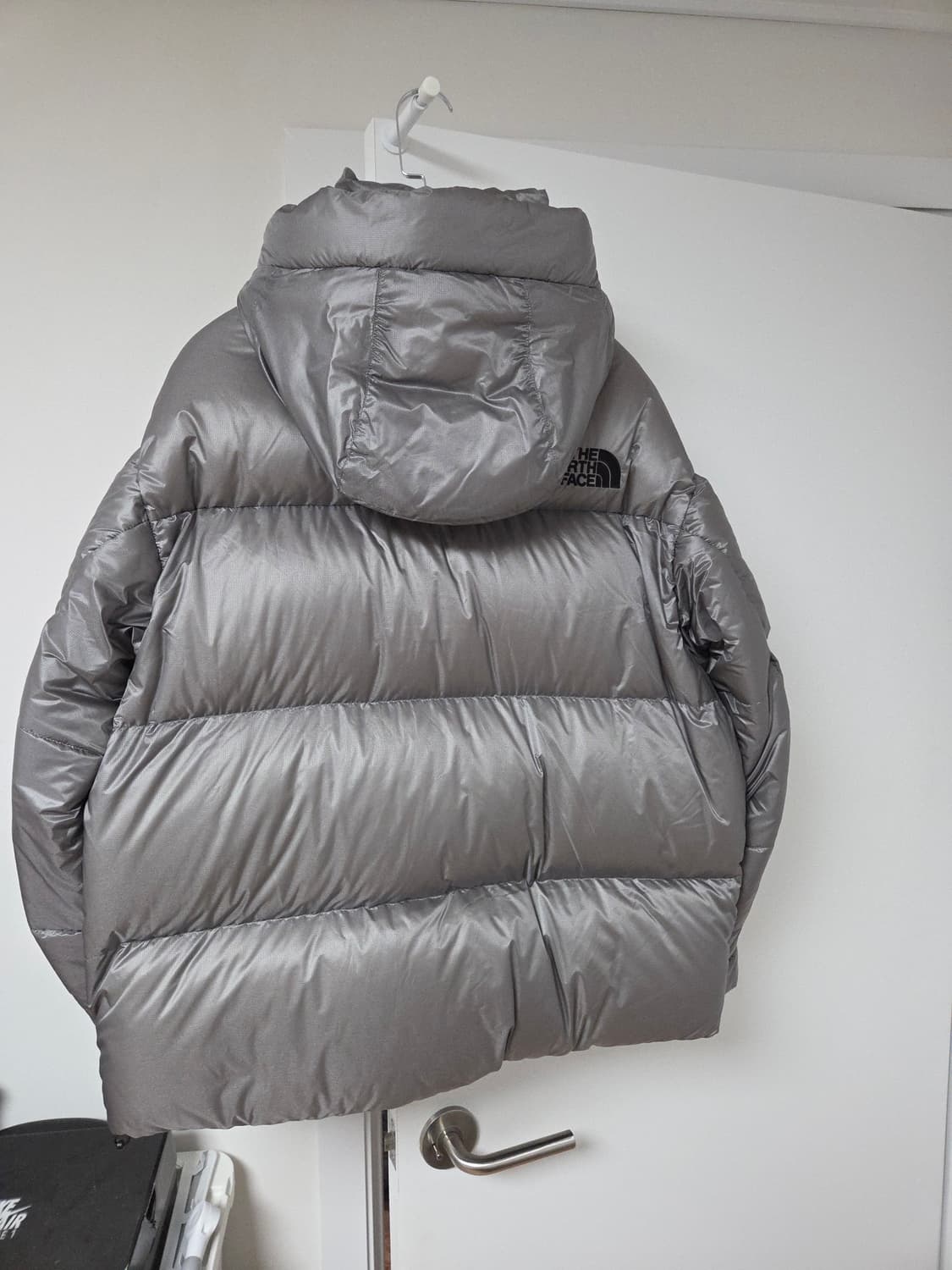 [새상품] 노스페이스 퀀텀 엘버런 퍼텍스 구스다운 패딩 그레이 L 상품이미지5