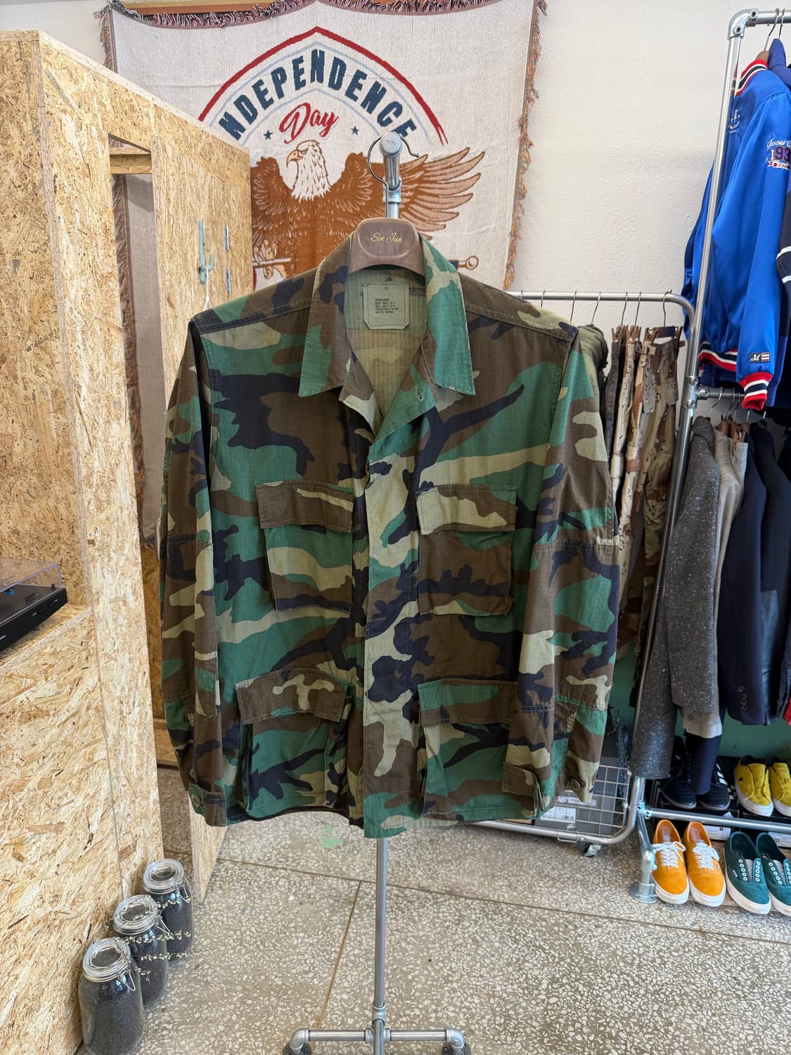 US ARMY 립스탑 우드랜드 퍼티그 자켓 상품이미지1