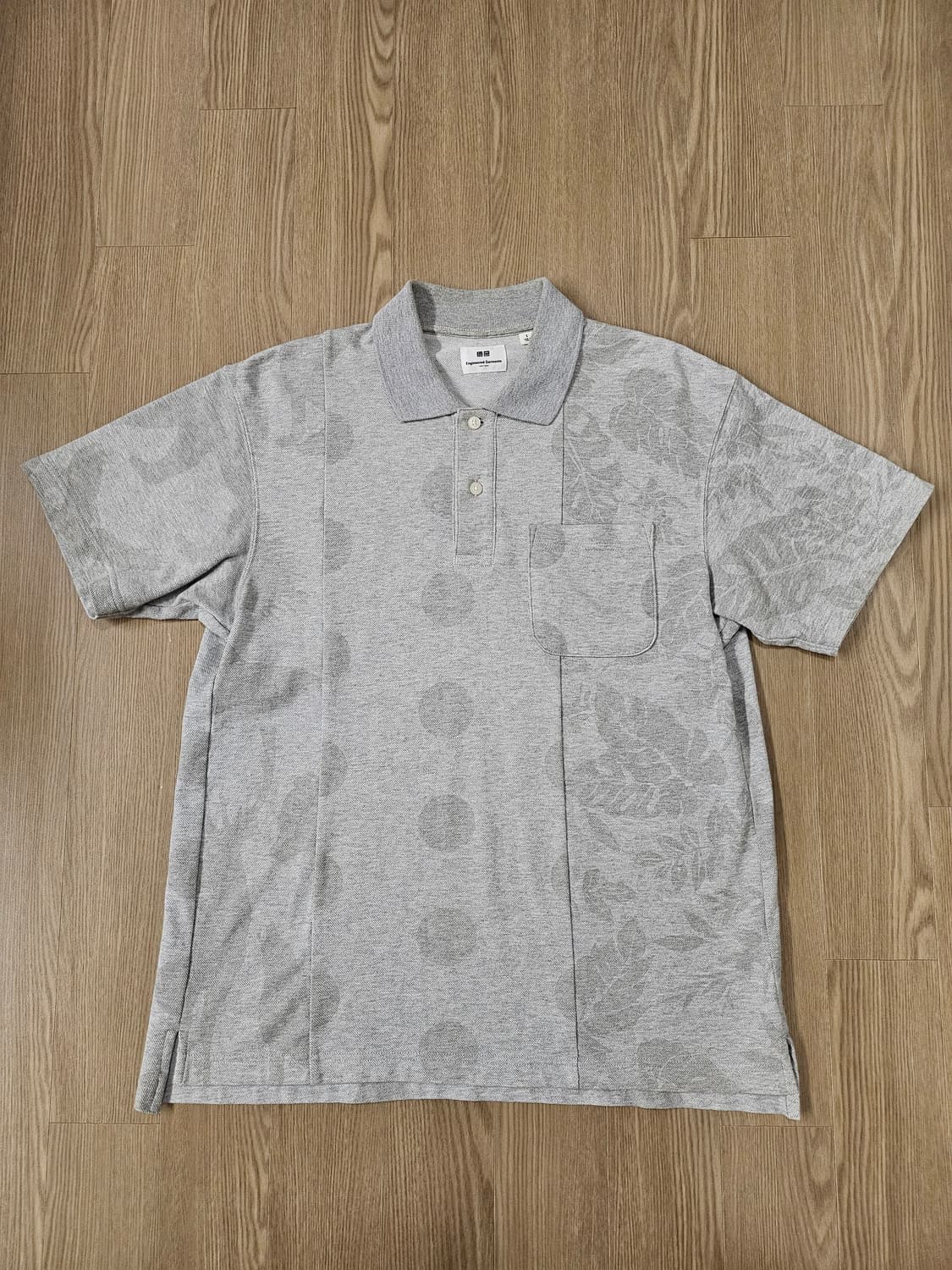 유니클로 엔지니어드가먼츠 PK 반팔 그레이 상품이미지1