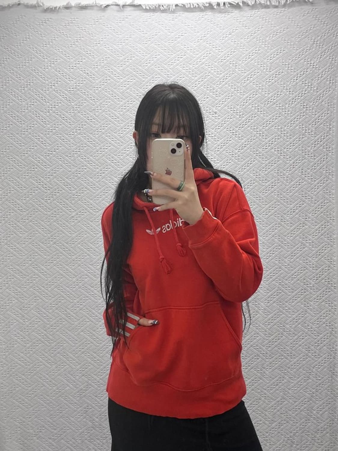 아디다스 Y2K 스펠아웃 코이즈 약기모 후드티 S C07843 상품이미지1