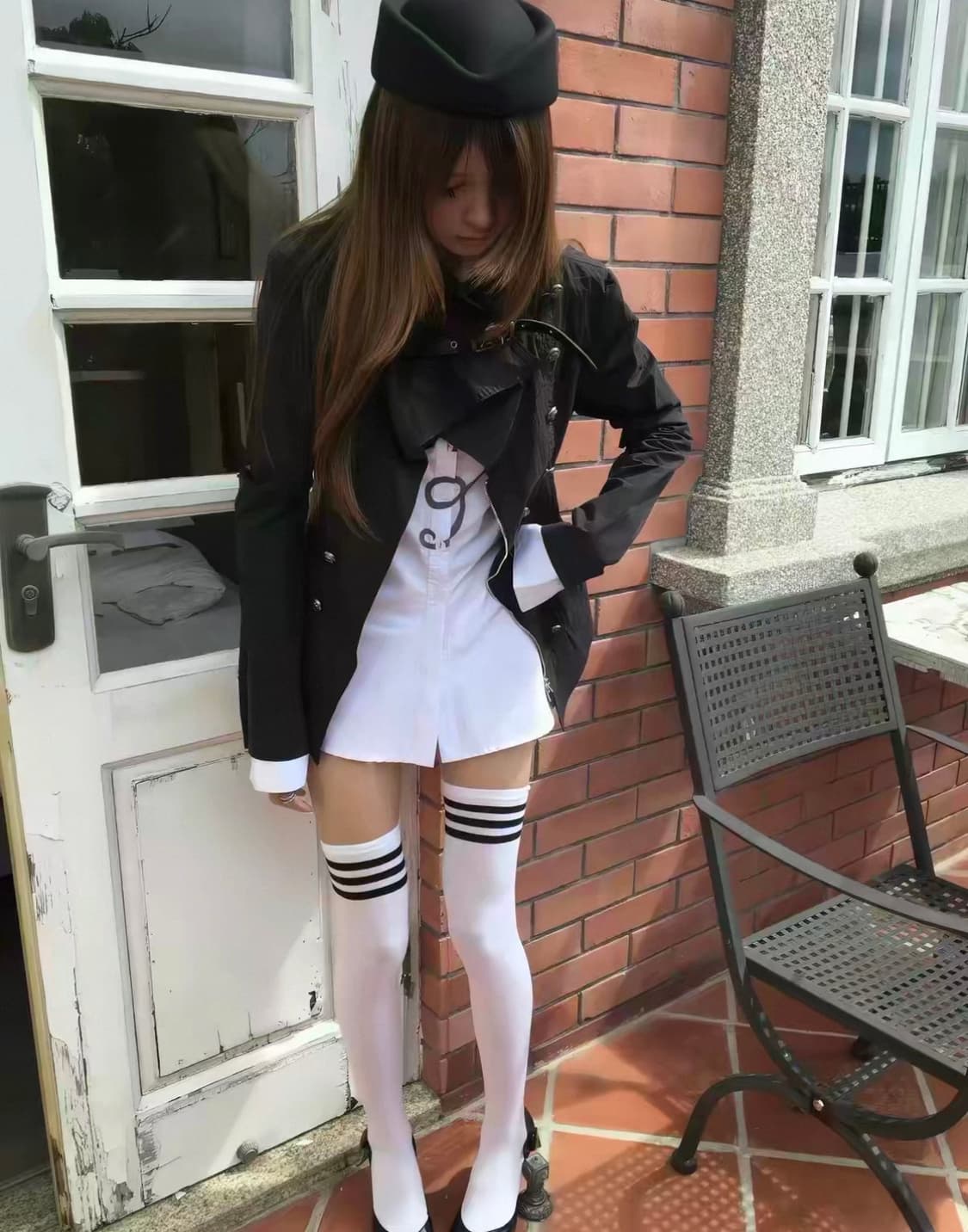 double punch 빈티지 더블 펀치 나폴레옹 자켓 블랙 상품이미지2