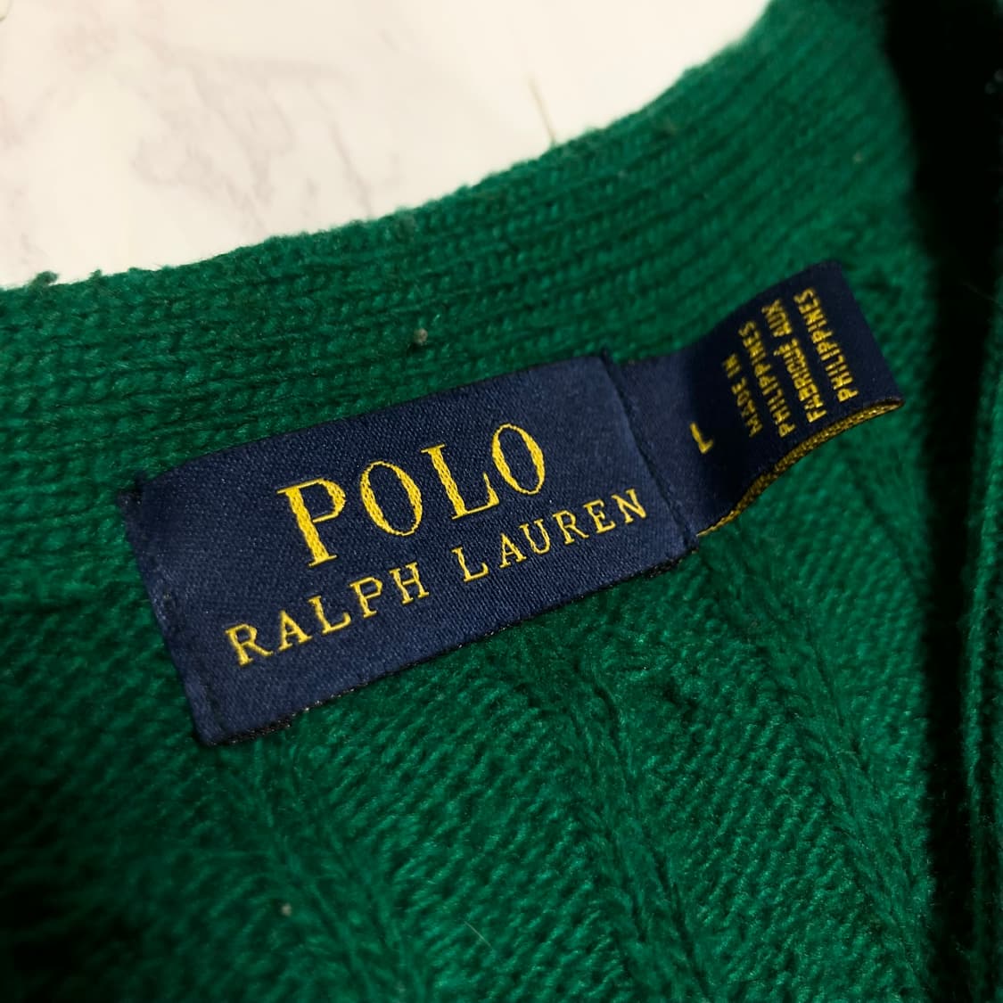 폴로 랄프로렌 가디건 꽈배기 남성용 상품이미지4