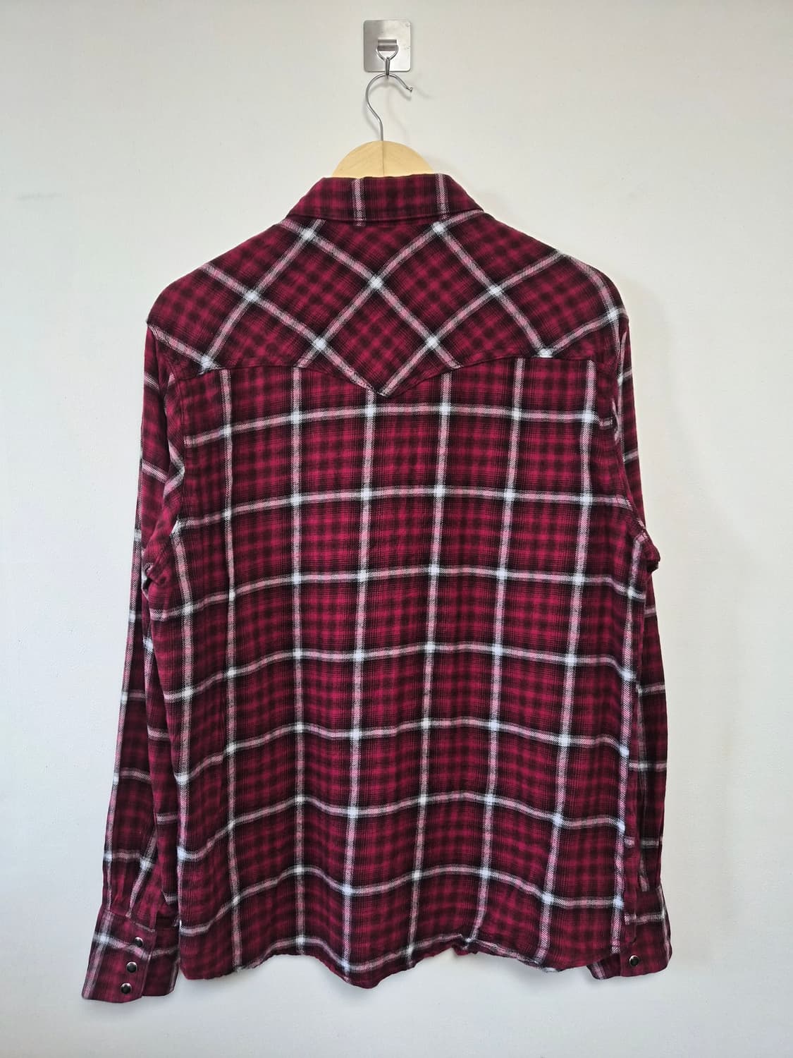 랭글러Wrangler 레트로 체크 웨스턴 셔츠 L사이즈 - S325 상품이미지2