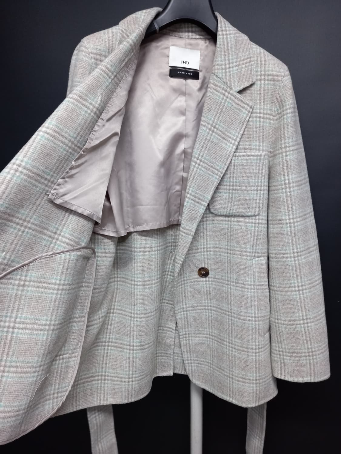 새 JJ-RO 제이제이로 추동 핸드메이드 하프자켓코트 55.66 상품이미지5