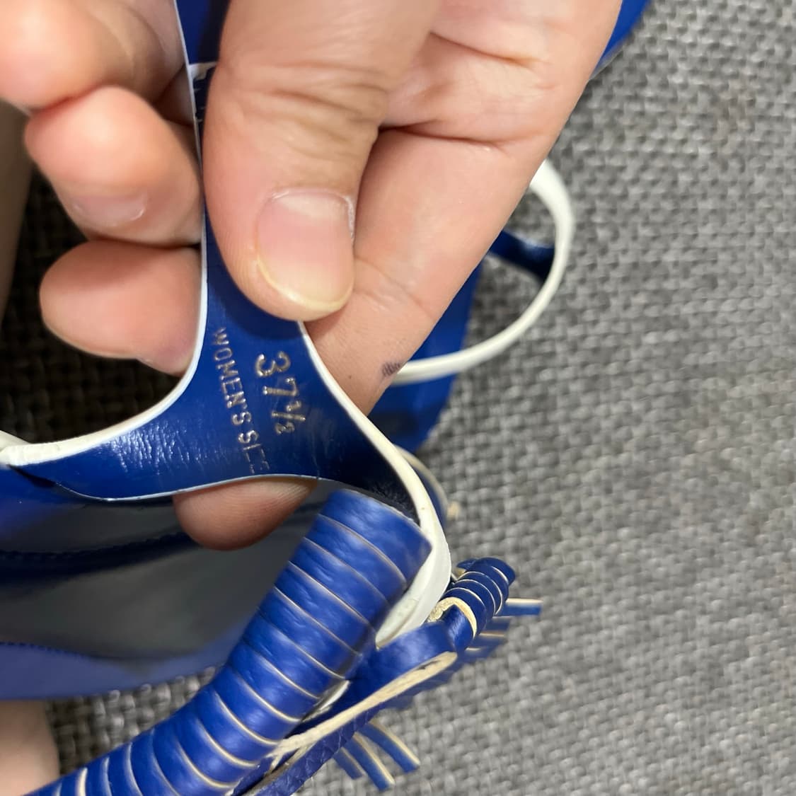 토즈 Tod's 7889L 프린지 플랫 가죽 샌들 37.5 상품이미지5