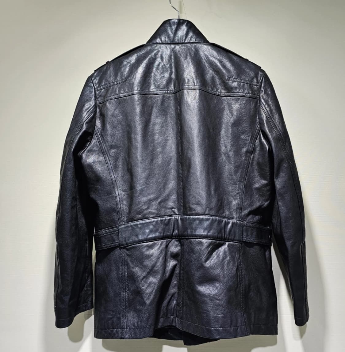 인터메조 블랙 가죽 자켓 100 상품이미지3