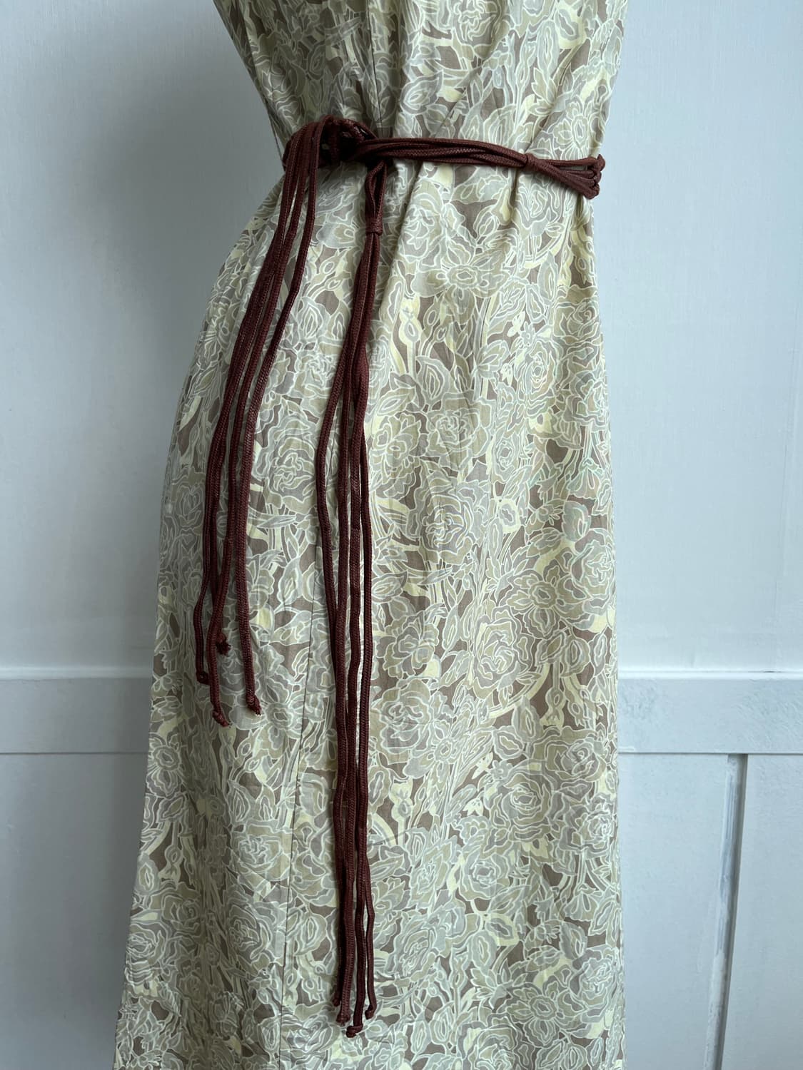 *SALE) MAJOLICA 플로럴 코튼 롱 원피스  상품이미지3