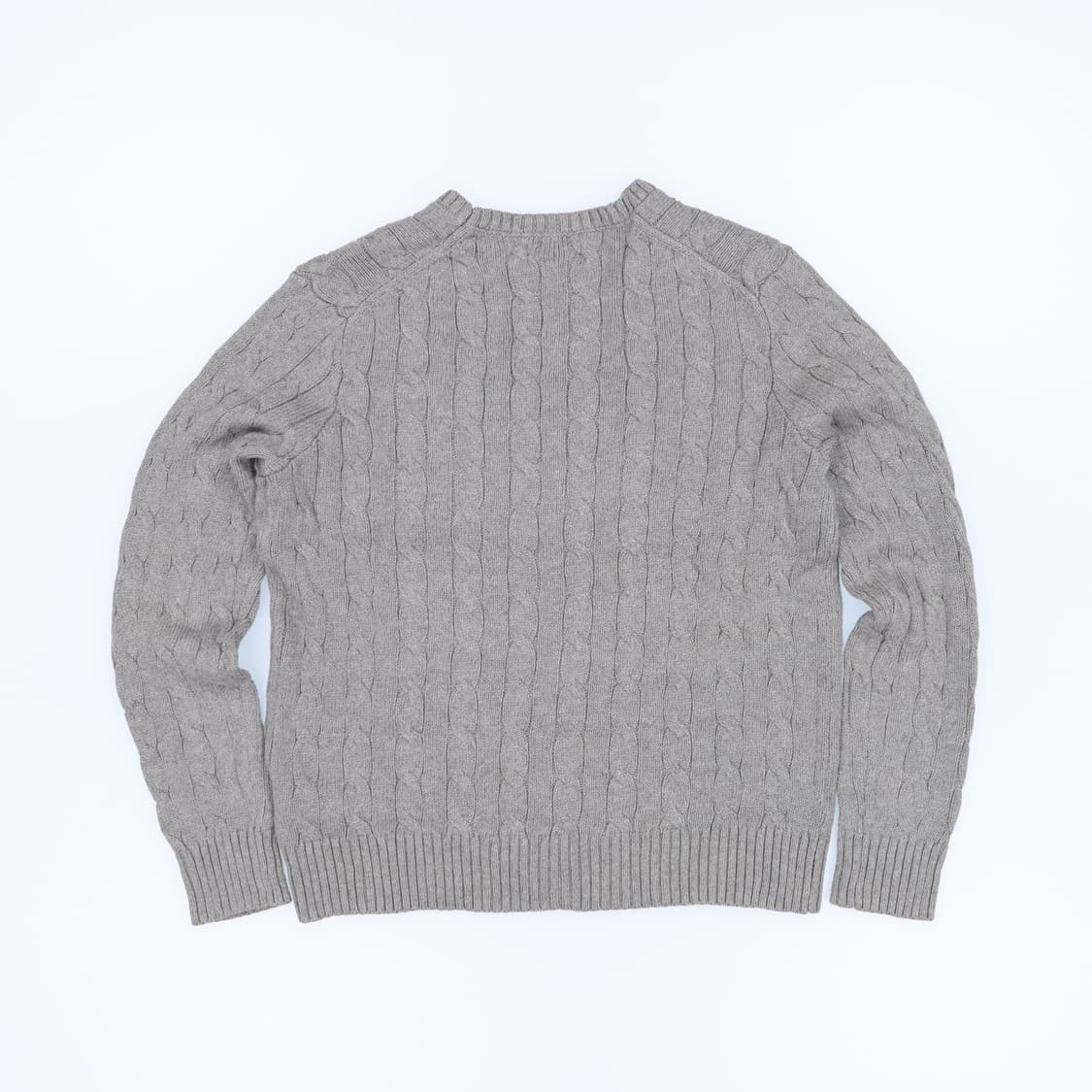 [S] 신형 폴로 랄프로렌 꽈배기 케이블 니트 스웨터 회색 3817 상품이미지2