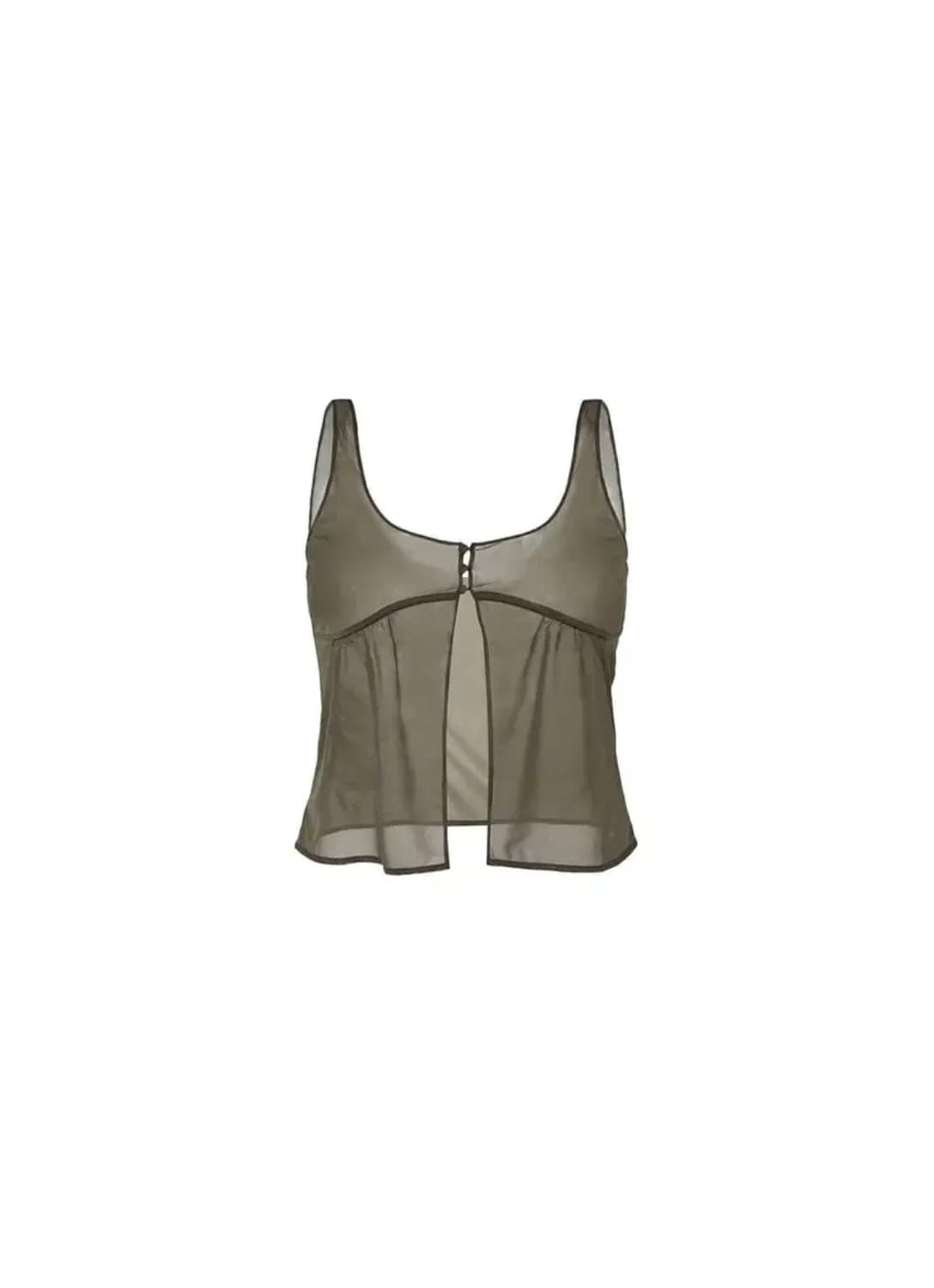 아모멘토 Sheer Bra Top, Brown 상품이미지3