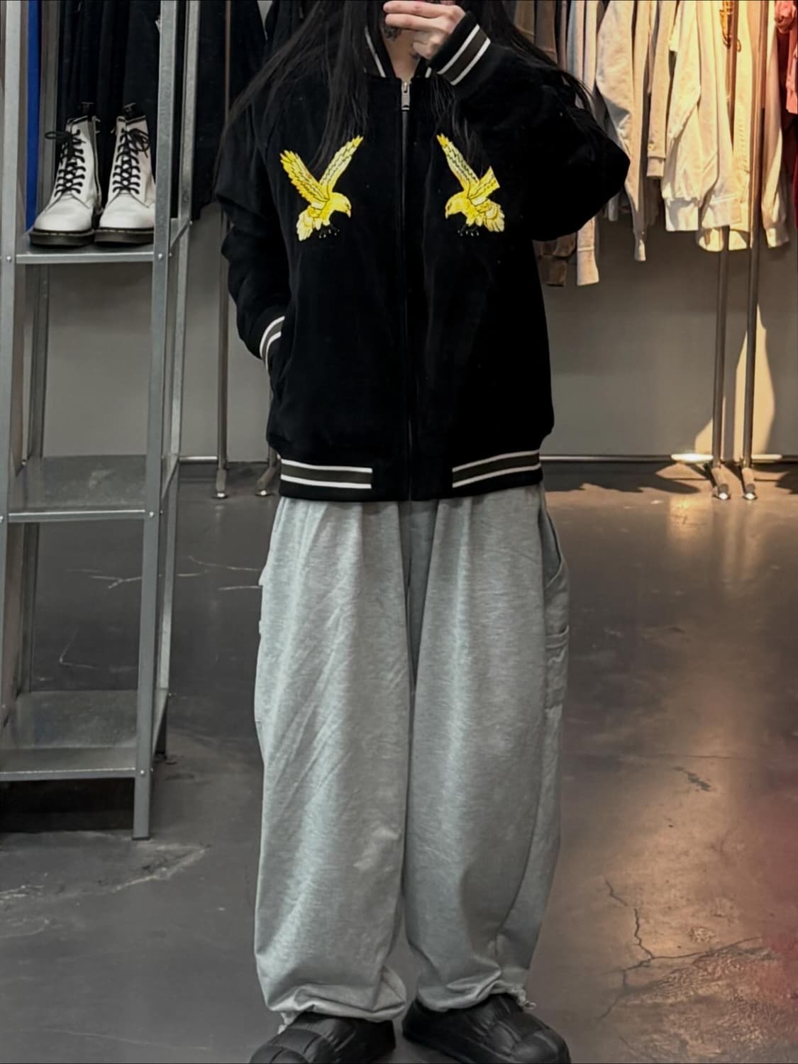 쇼트 뉴욕 듀크 수베니어 블랙벨벳 자켓 A3670 상품이미지1