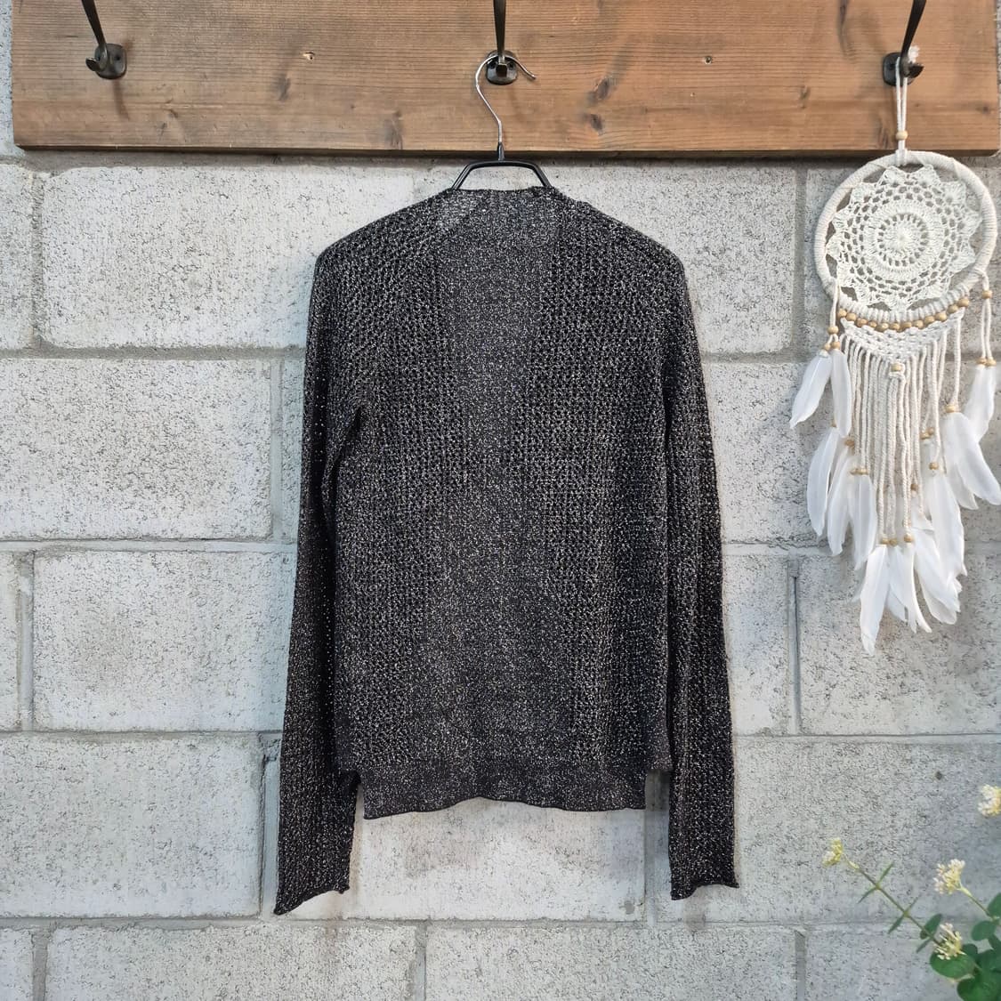 쟈딕앤볼테르 다프네 메탈릭 오픈 프런트 가디건 상품이미지5