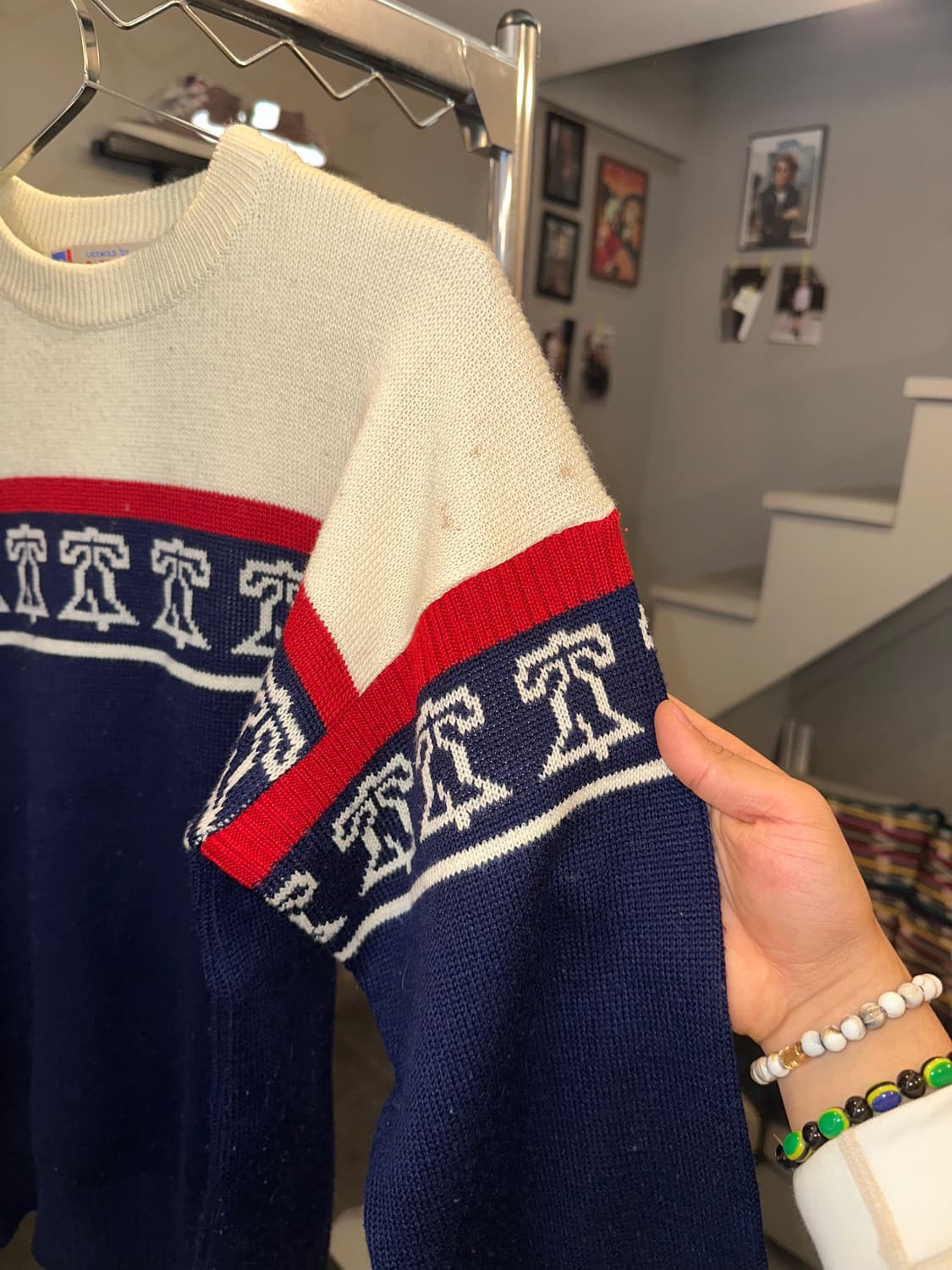 80‘s Liberty Bell ethnic pattern knit 상품이미지6