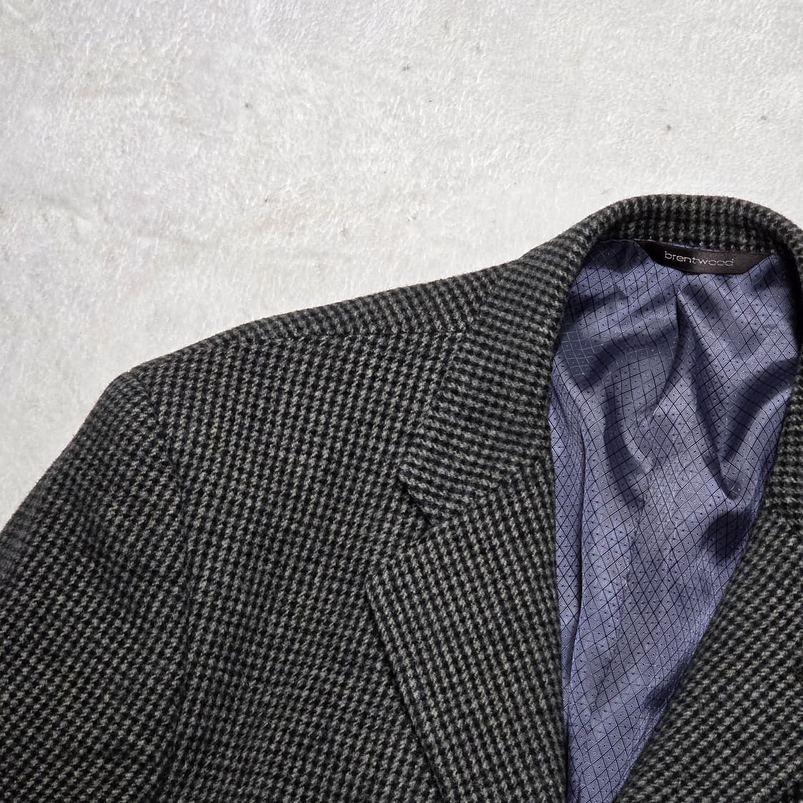 브렌 우드 모소재 체크 블레이저 자켓 상품이미지2