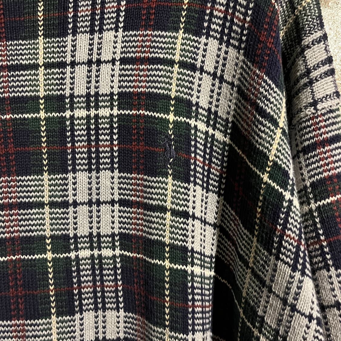 폴로 골프 체크 라운드니트 상품이미지6