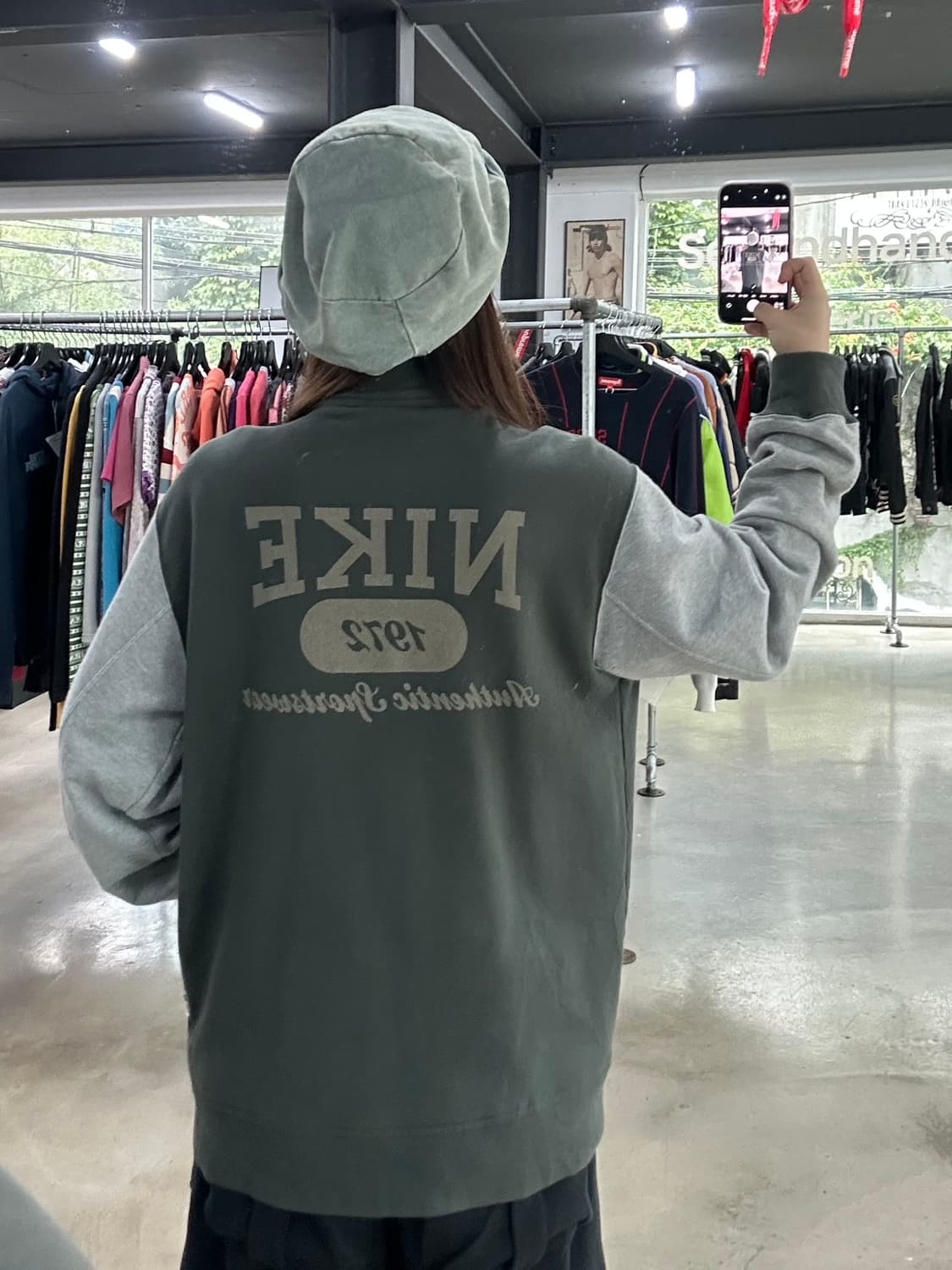 나이키 코튼 빅백로고 바시티 자켓 상품이미지3