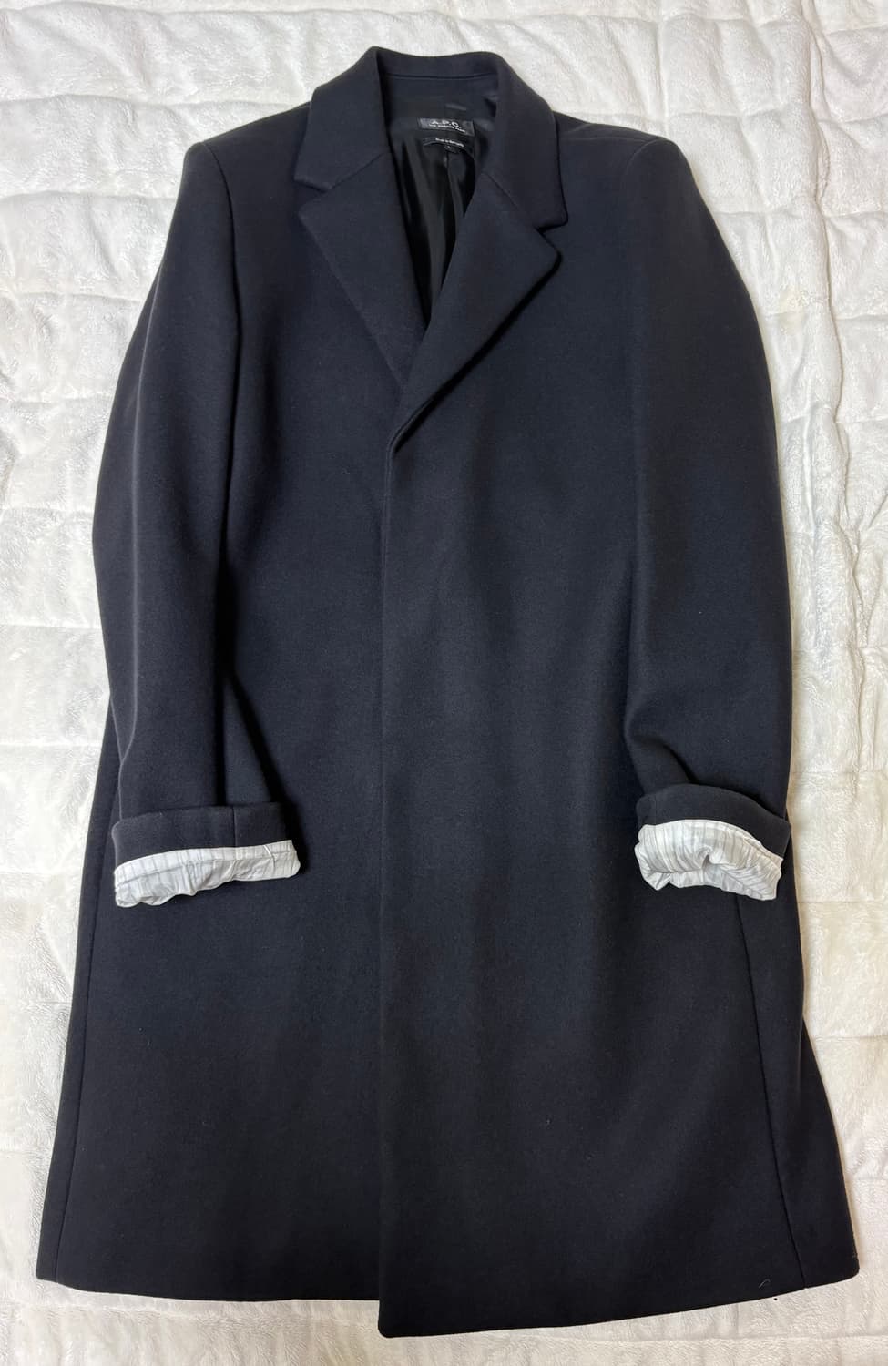 아페쎄 apc 울 싱글 코트 블랙 / L 상품이미지4