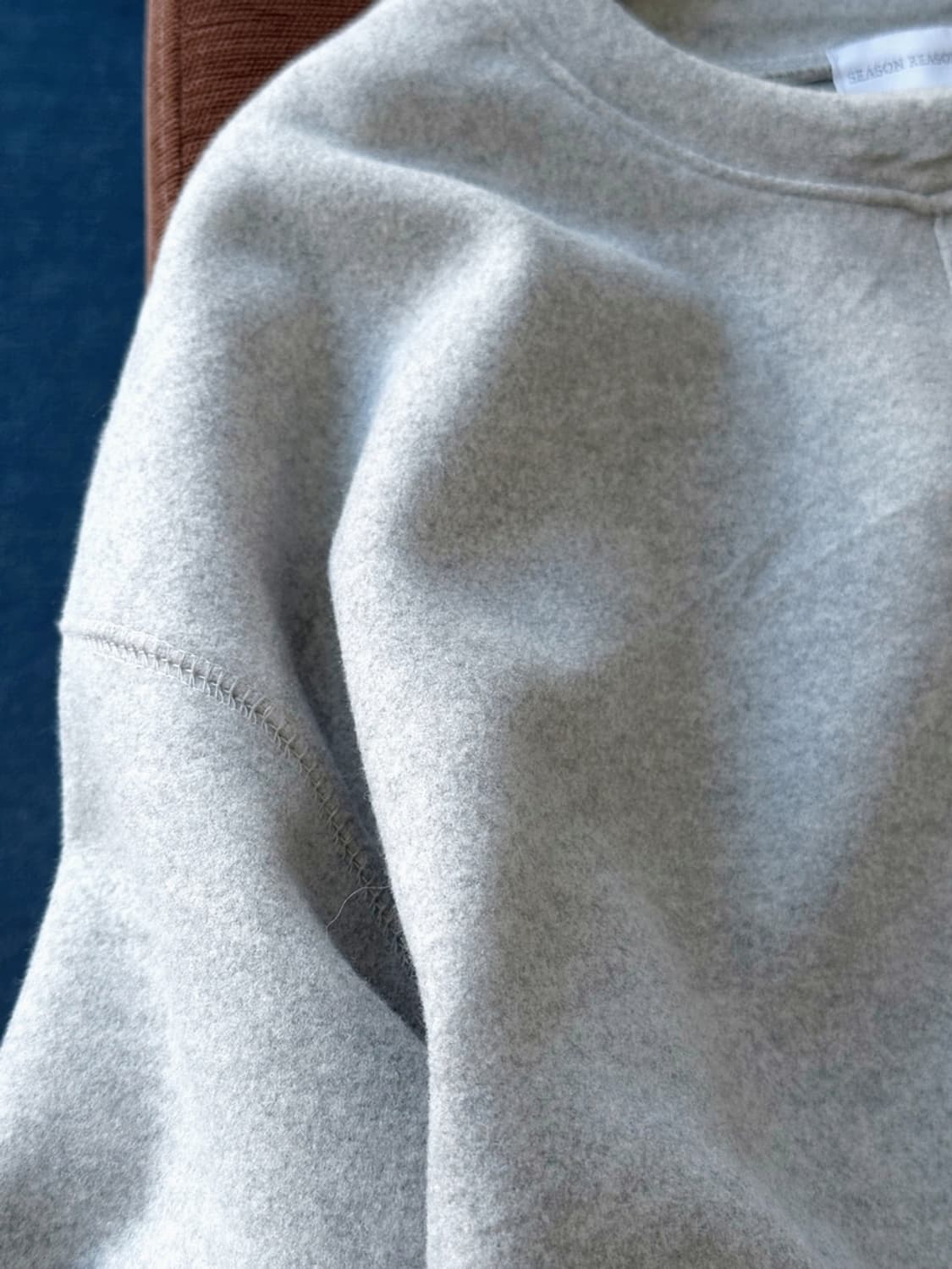 Felted fabric wide silhouette cardigan j 상품이미지4