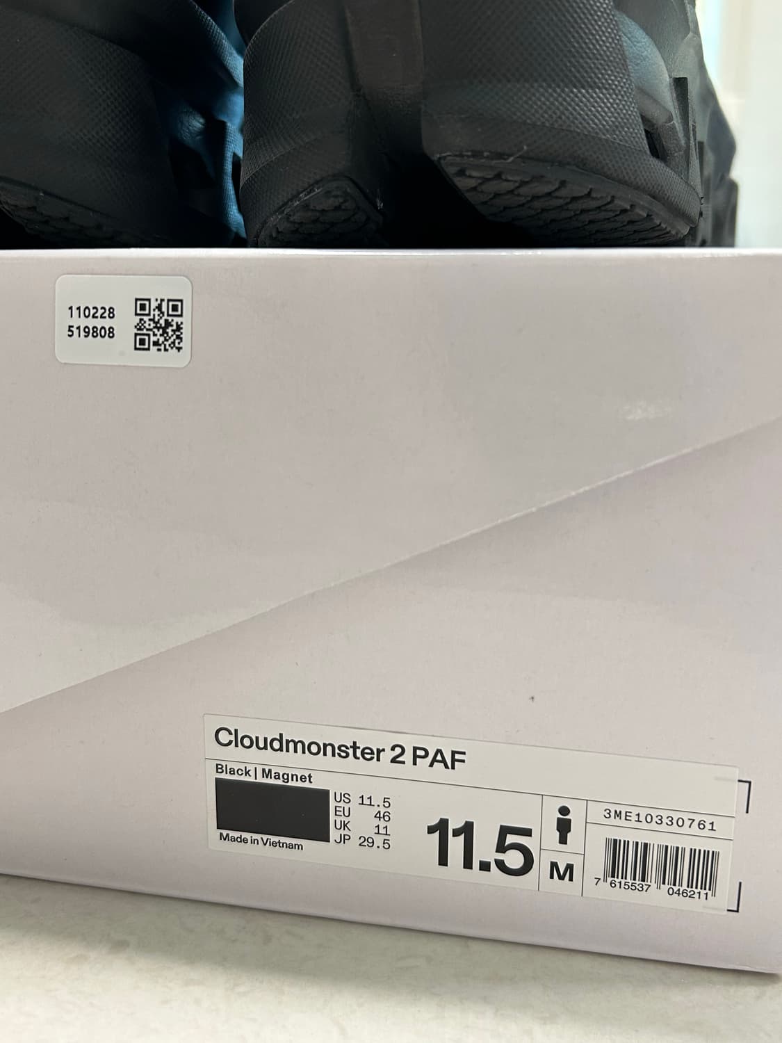 [295] 온러닝 파프 2.0 클라우드 몬스터2 블랙마그넷 상품이미지3