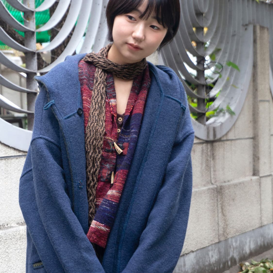 이끼결 니트 목도리 상품이미지3