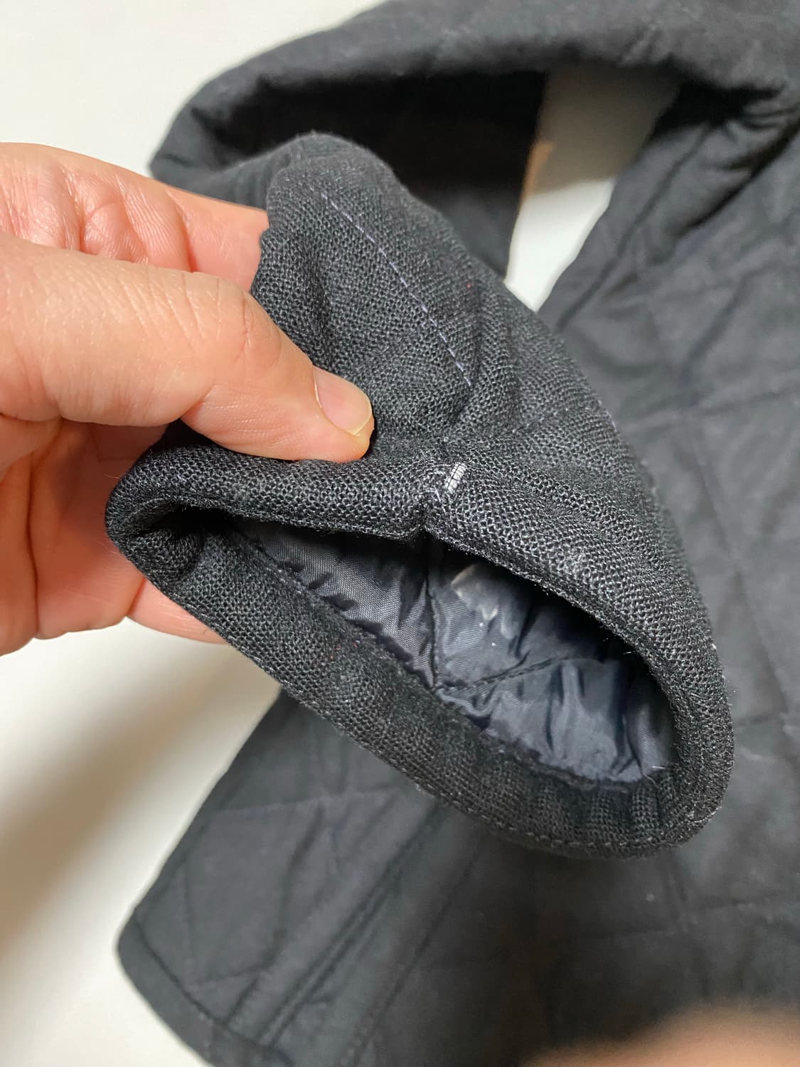 영국 라벤햄Lavenham 울퀼팅 자켓 블랙 34 상품이미지8