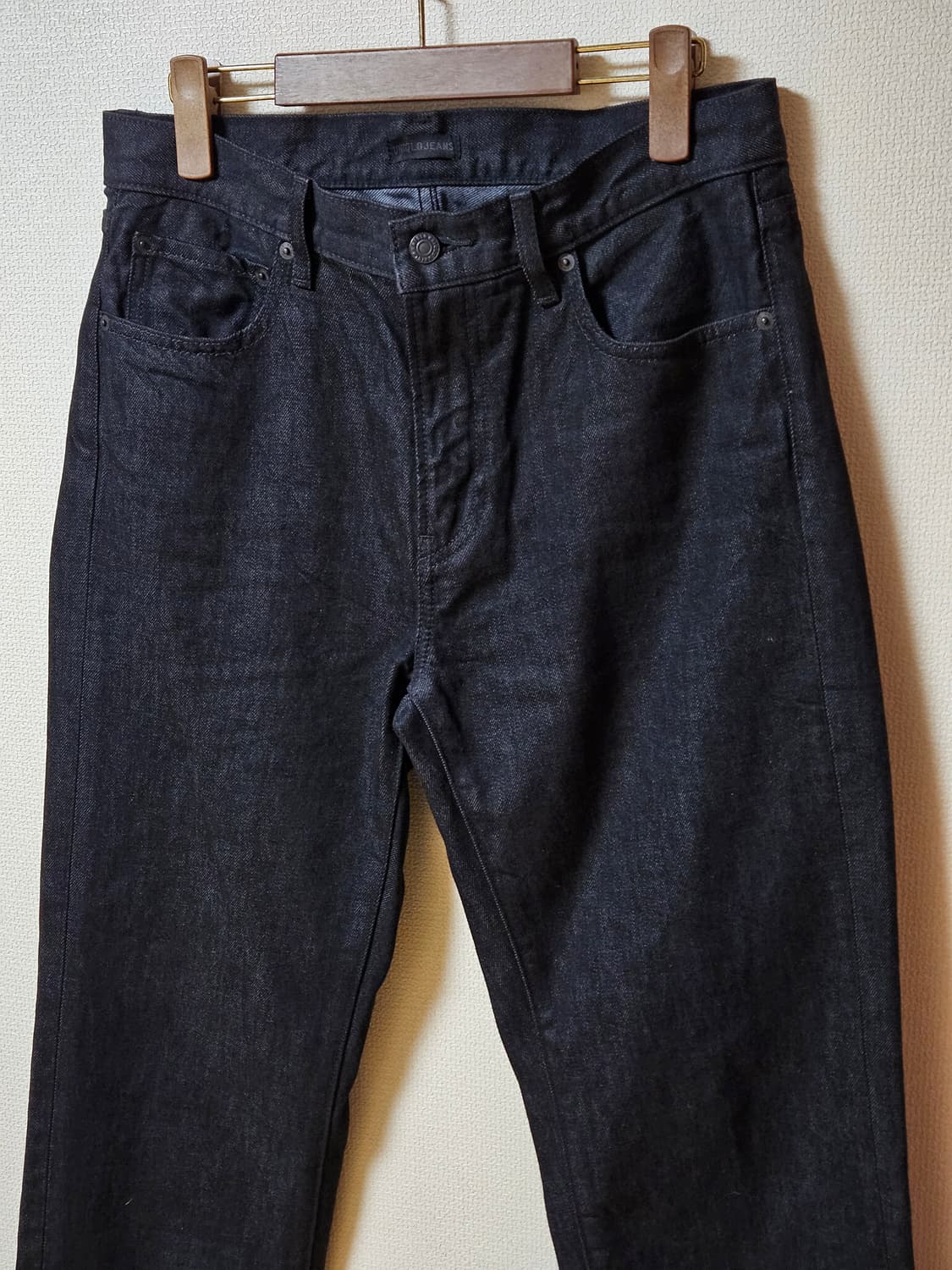 유니클로 레귤러핏 블랙 진 청바지 31 상품이미지2